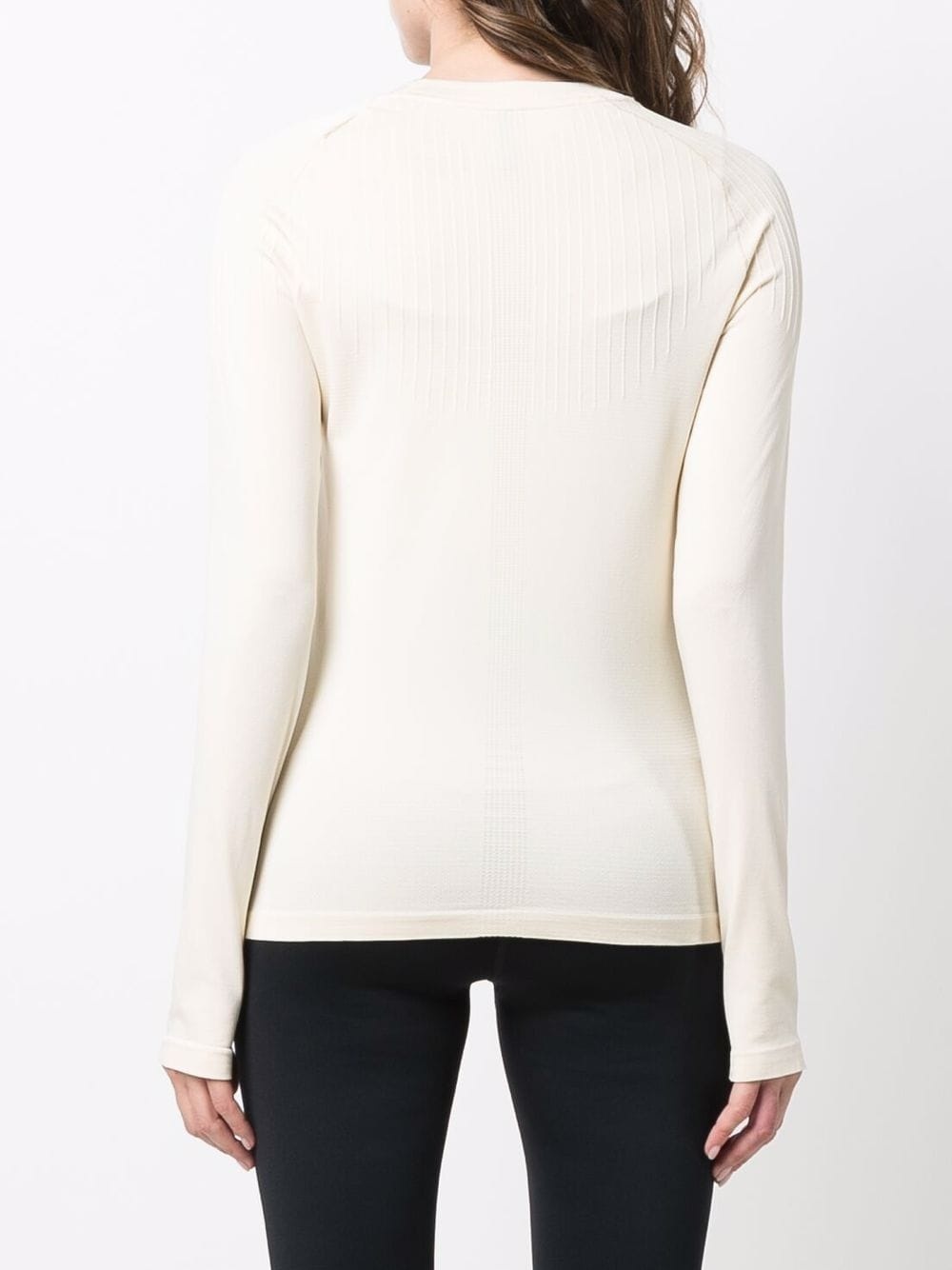 long-sleeve fitted top - 4