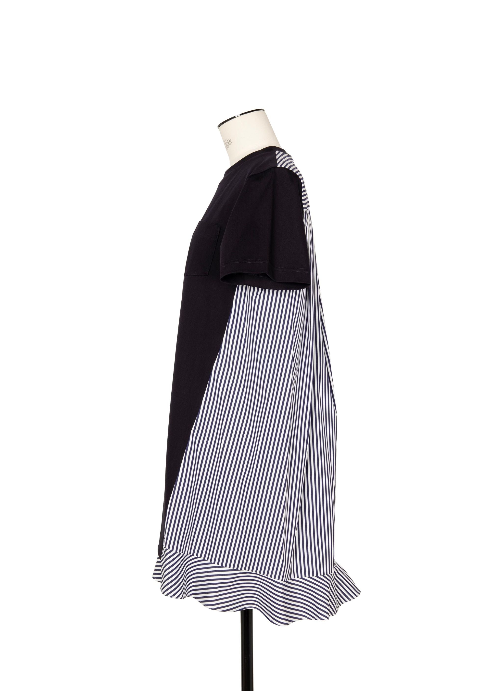Cotton Poplin x Cotton Jersey Dress - 3