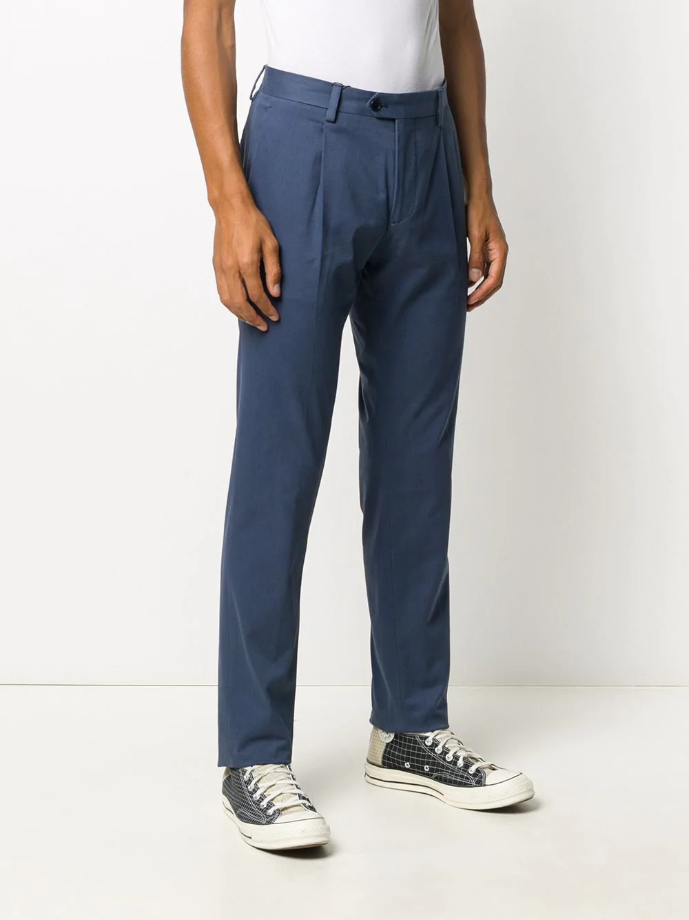 straight fit tailored trousers - 3