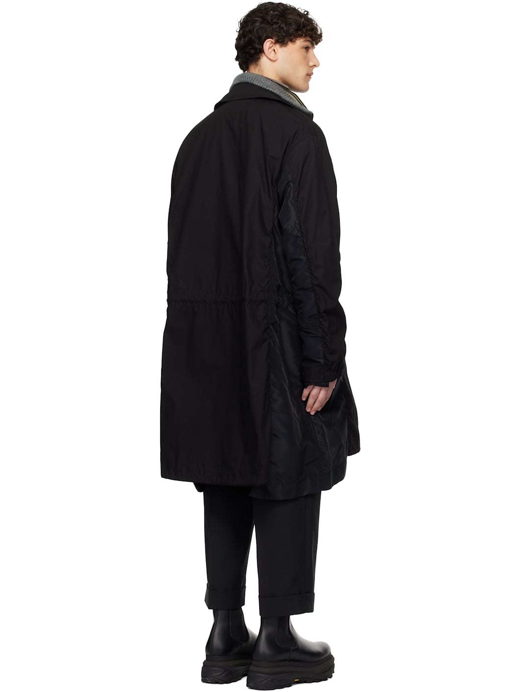Black Military Coat - 3