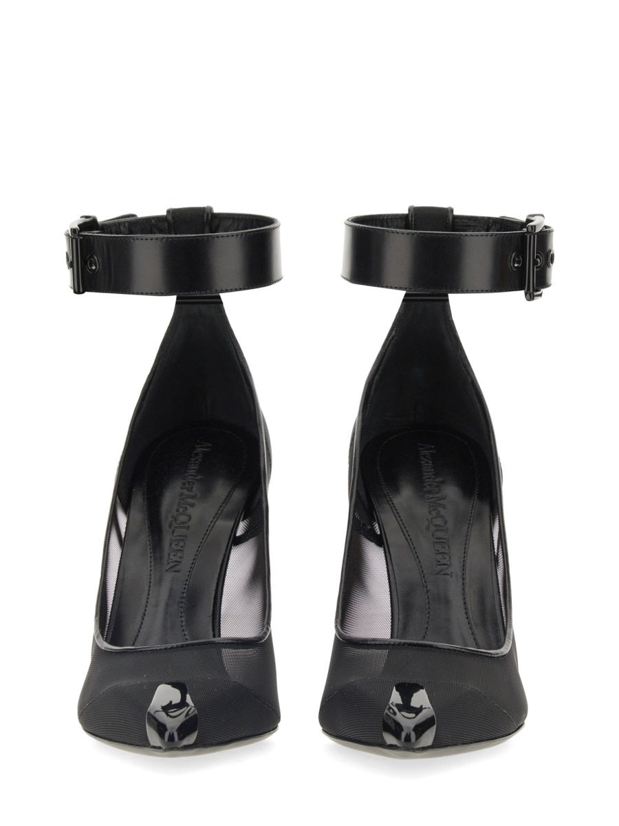 Alexander Mcqueen Women Punk Pumps With Strap - 3