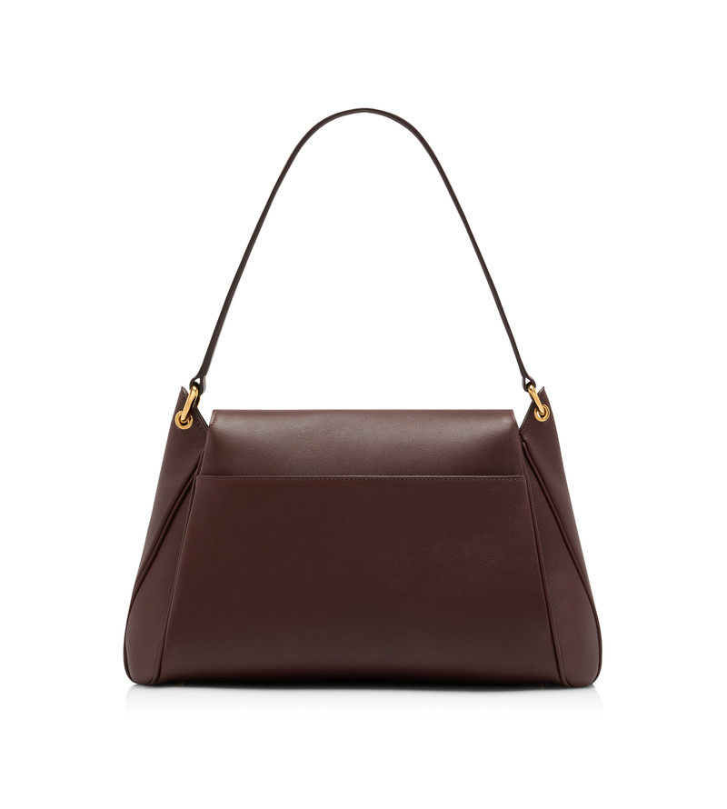 NATURAL GRAIN LEATHER TARA MEDIUM SHOULDER BAG 3