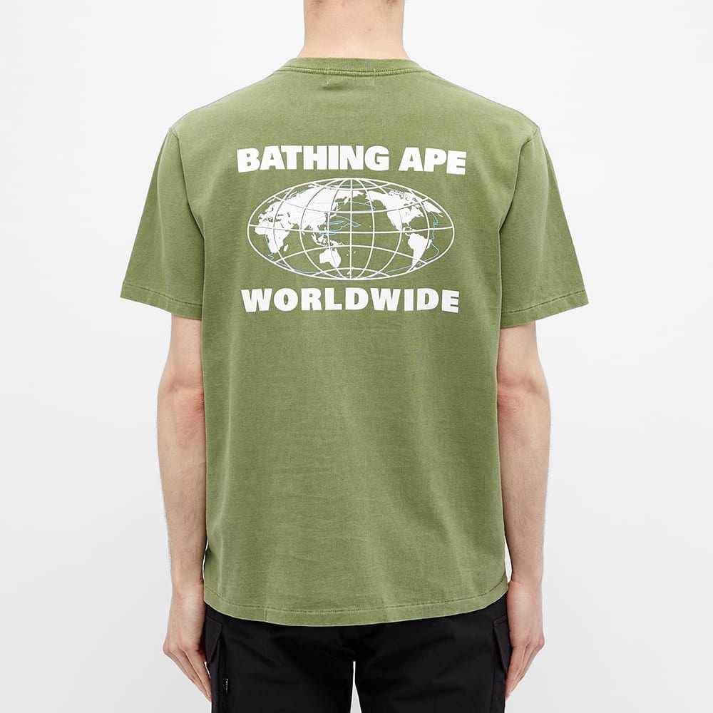 A Bathing Ape Worldwide Overdye Tee - 5