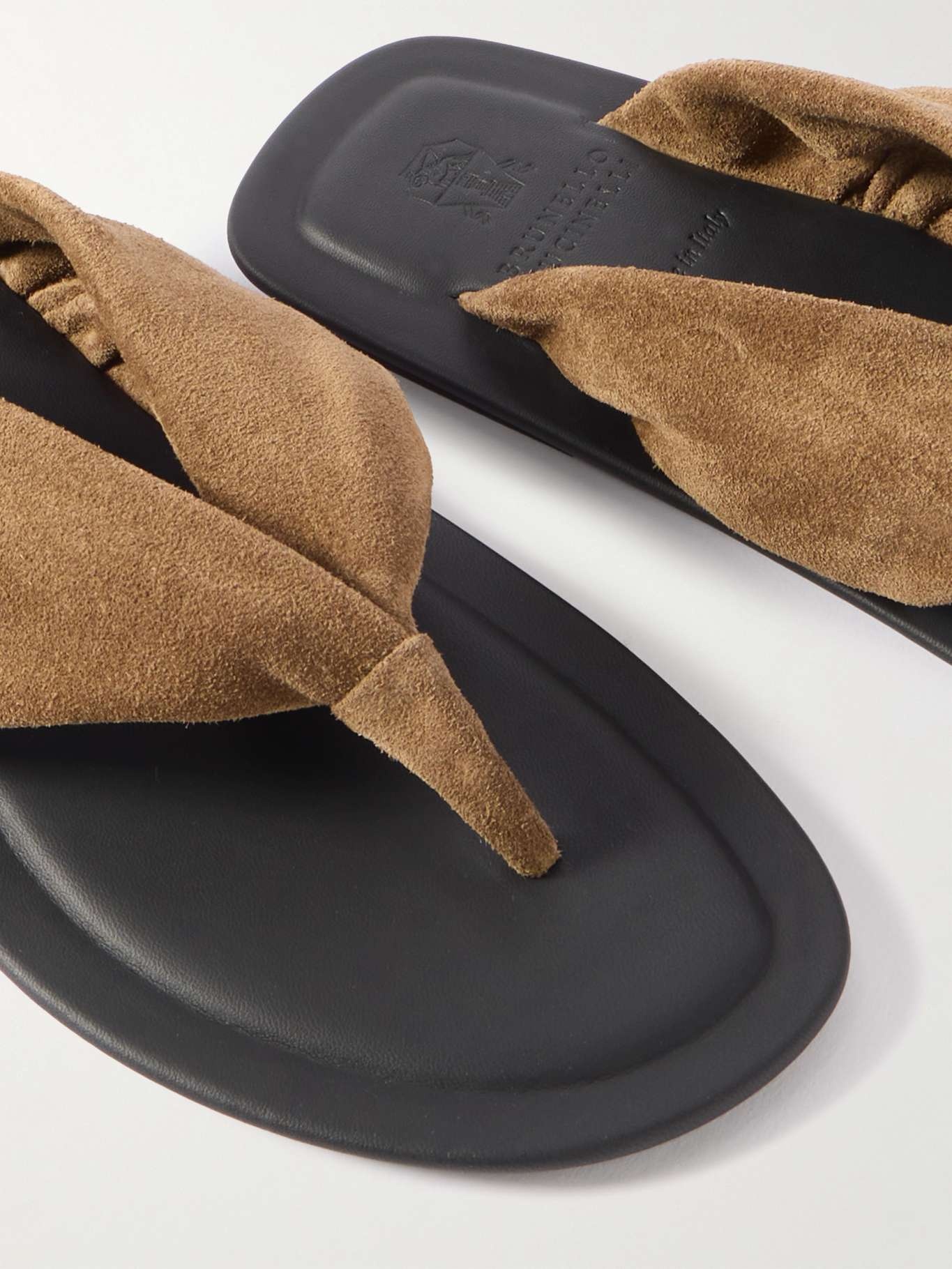 Suede sandals Brown - 4