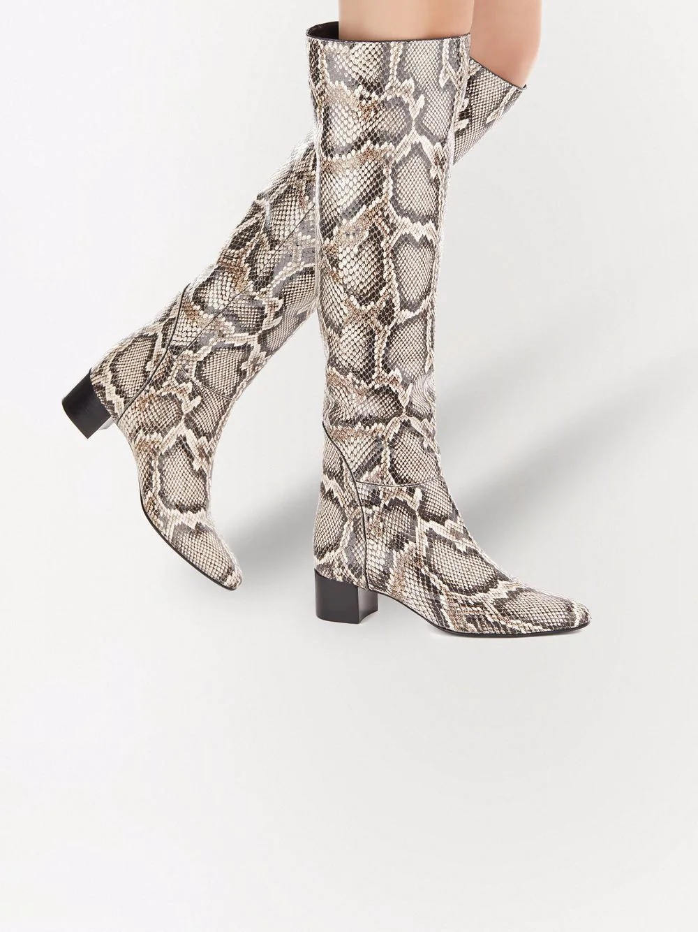 Doreen snakeskin-effect boots - 5