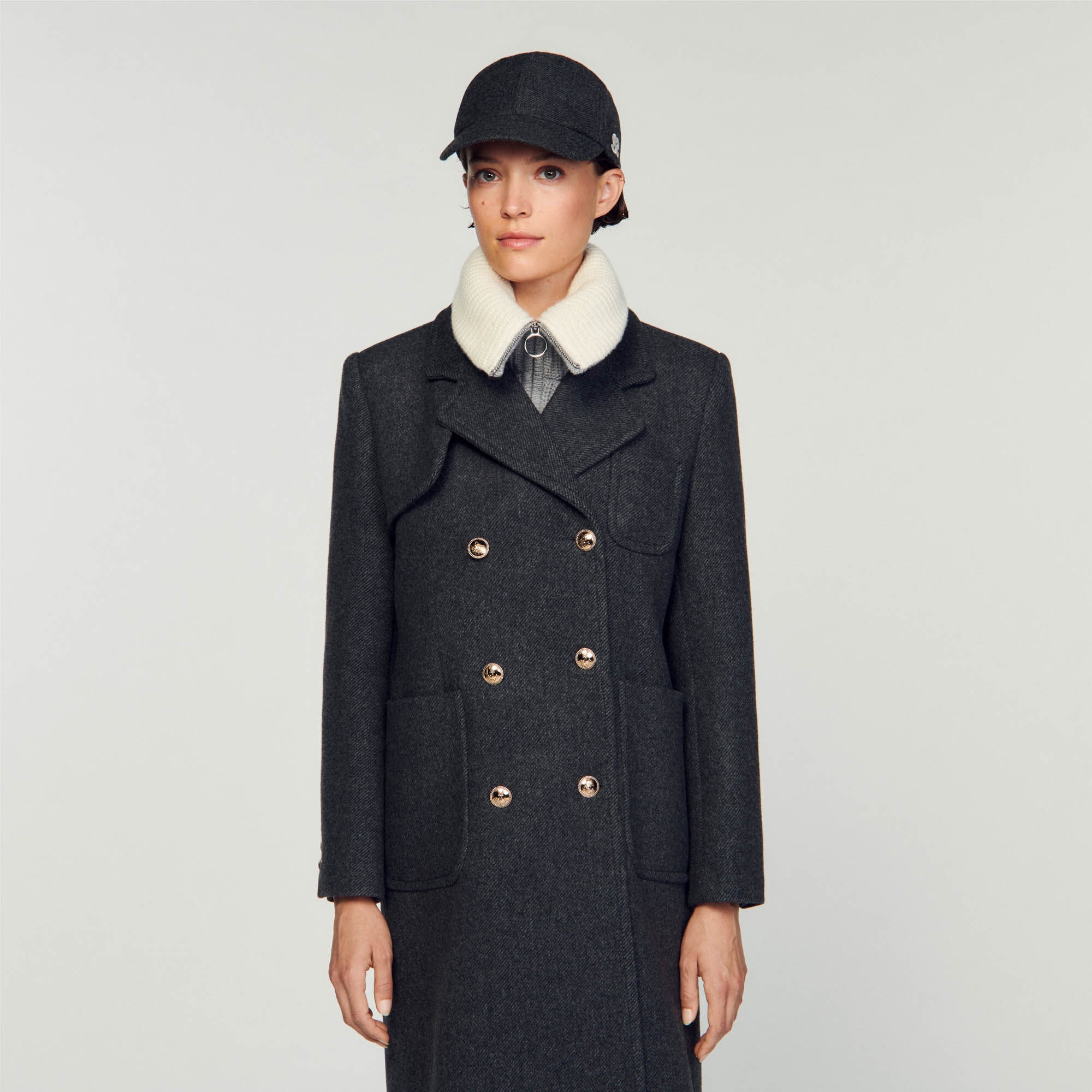 LONG OFFICER COAT - 5