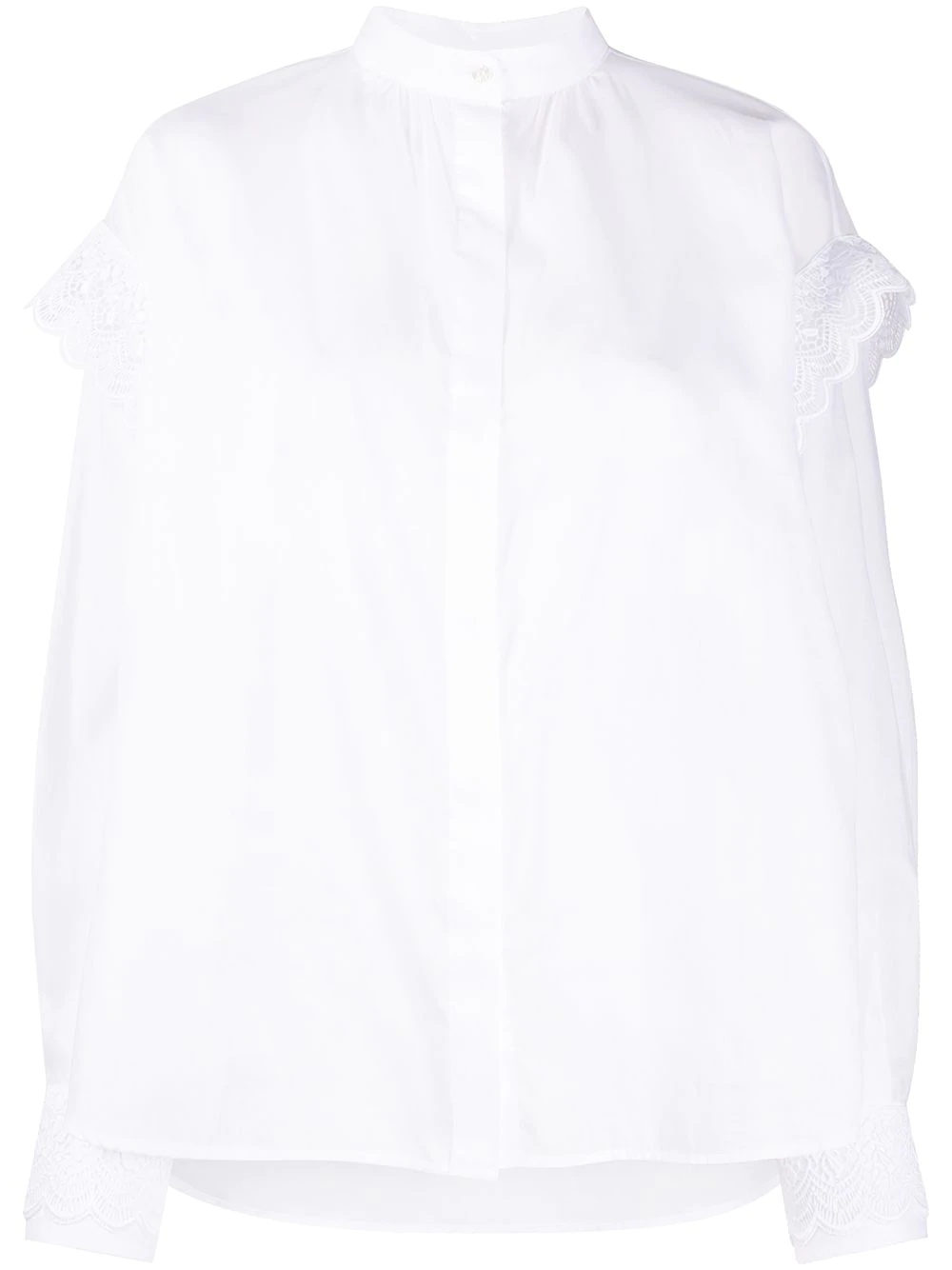 ruffle trim shirt - 1