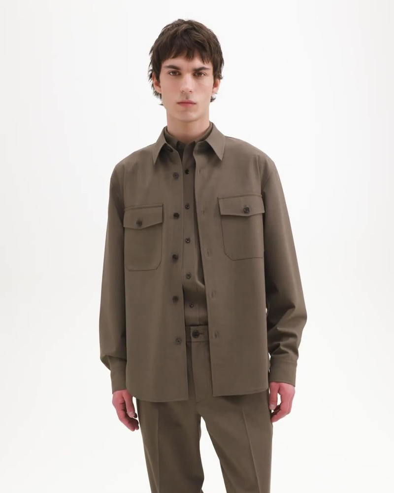 Garvin Shirt Jacket in Stretch Wool 7