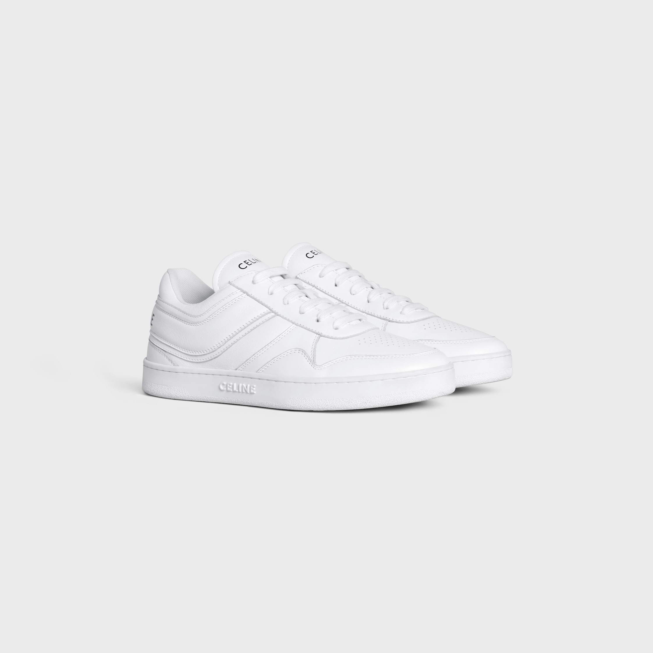 CELINE TRAINER LOW LACE-UP SNEAKER in CALFSKIN - 2