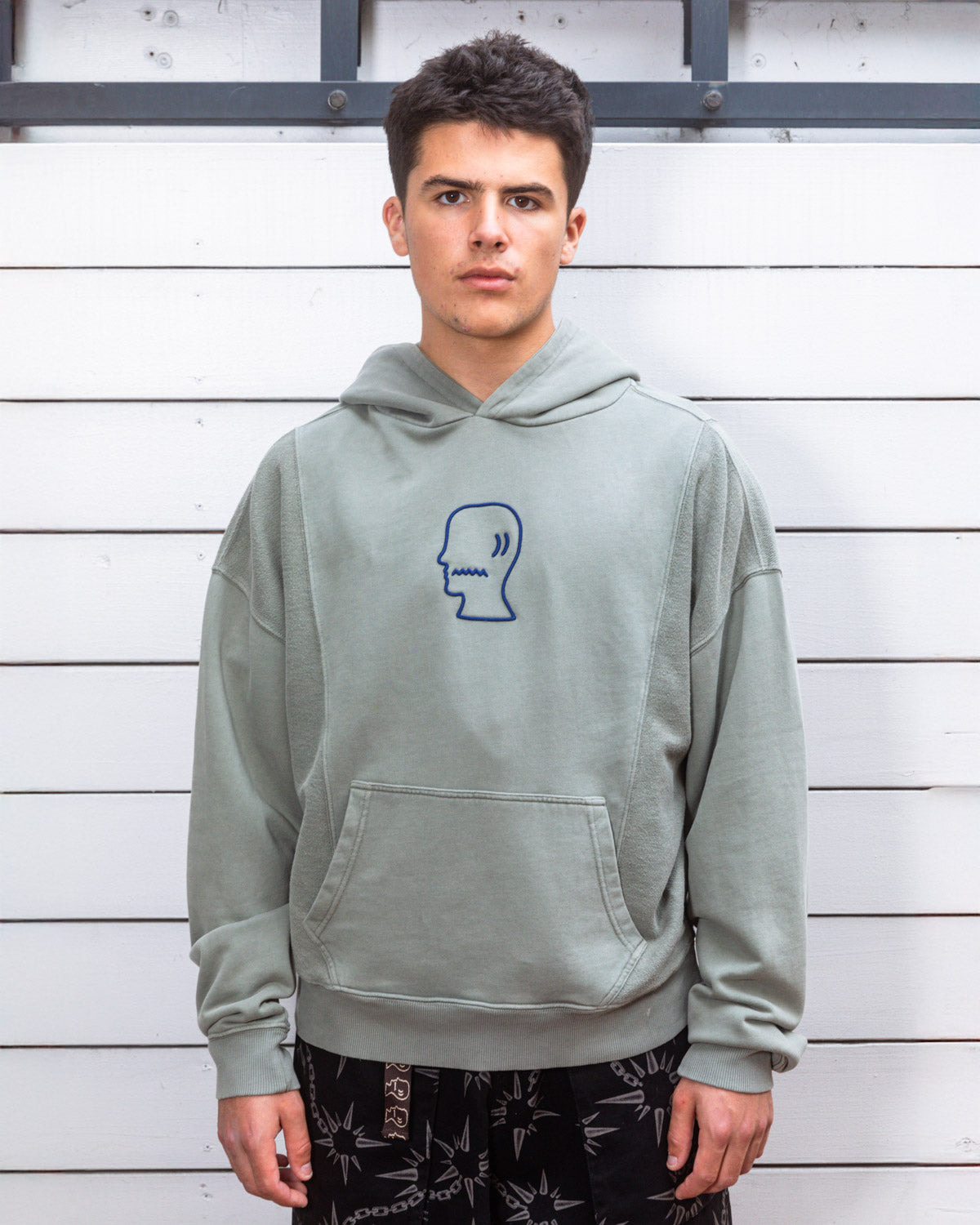 Mendoza Cropped Hoodie - Cement - 2