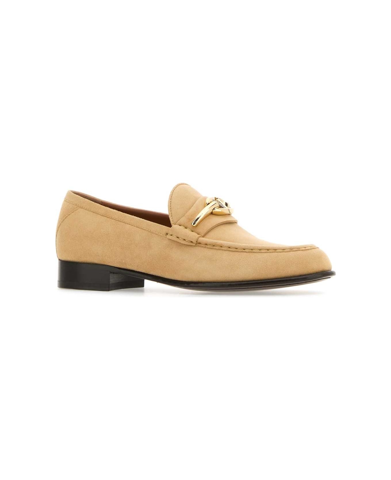 Beige Suede Vlogo The Bold Edition Loafers - 2