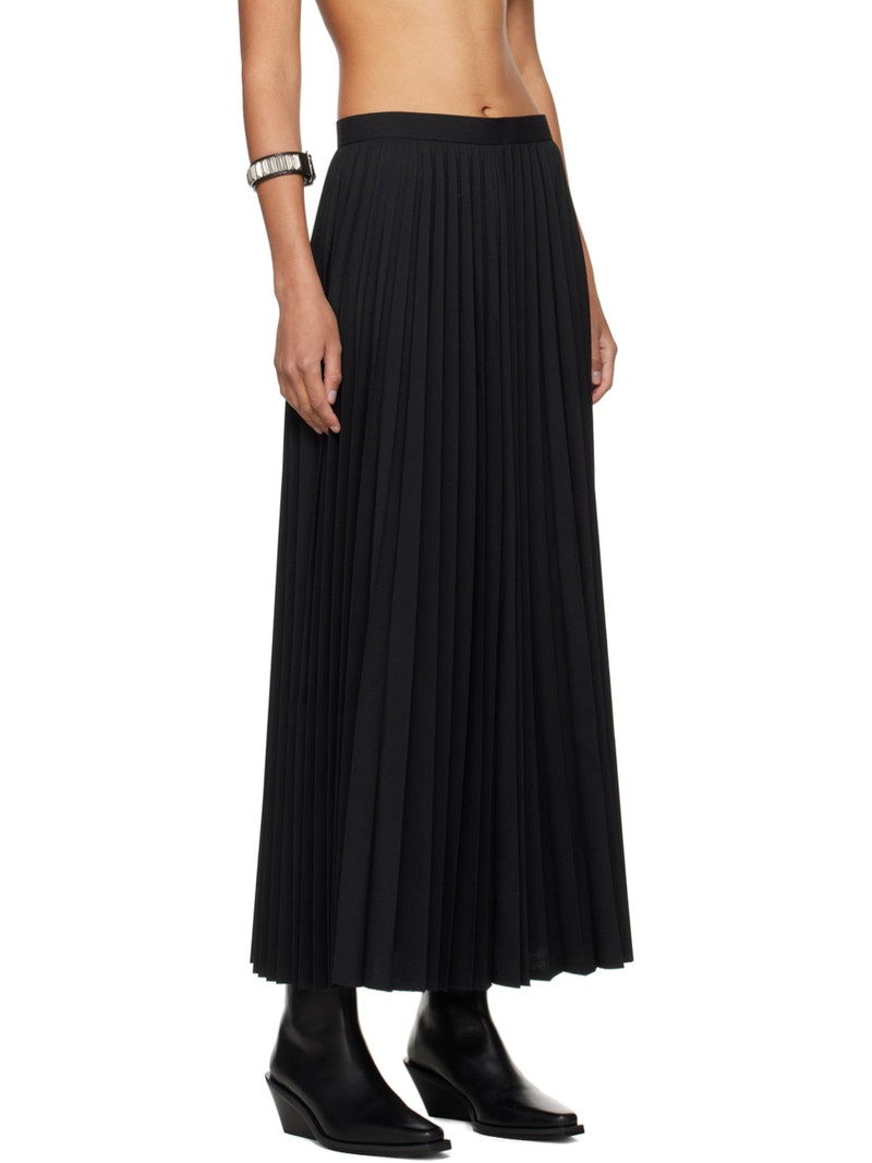 Black Pleated Maxi Skirt 2