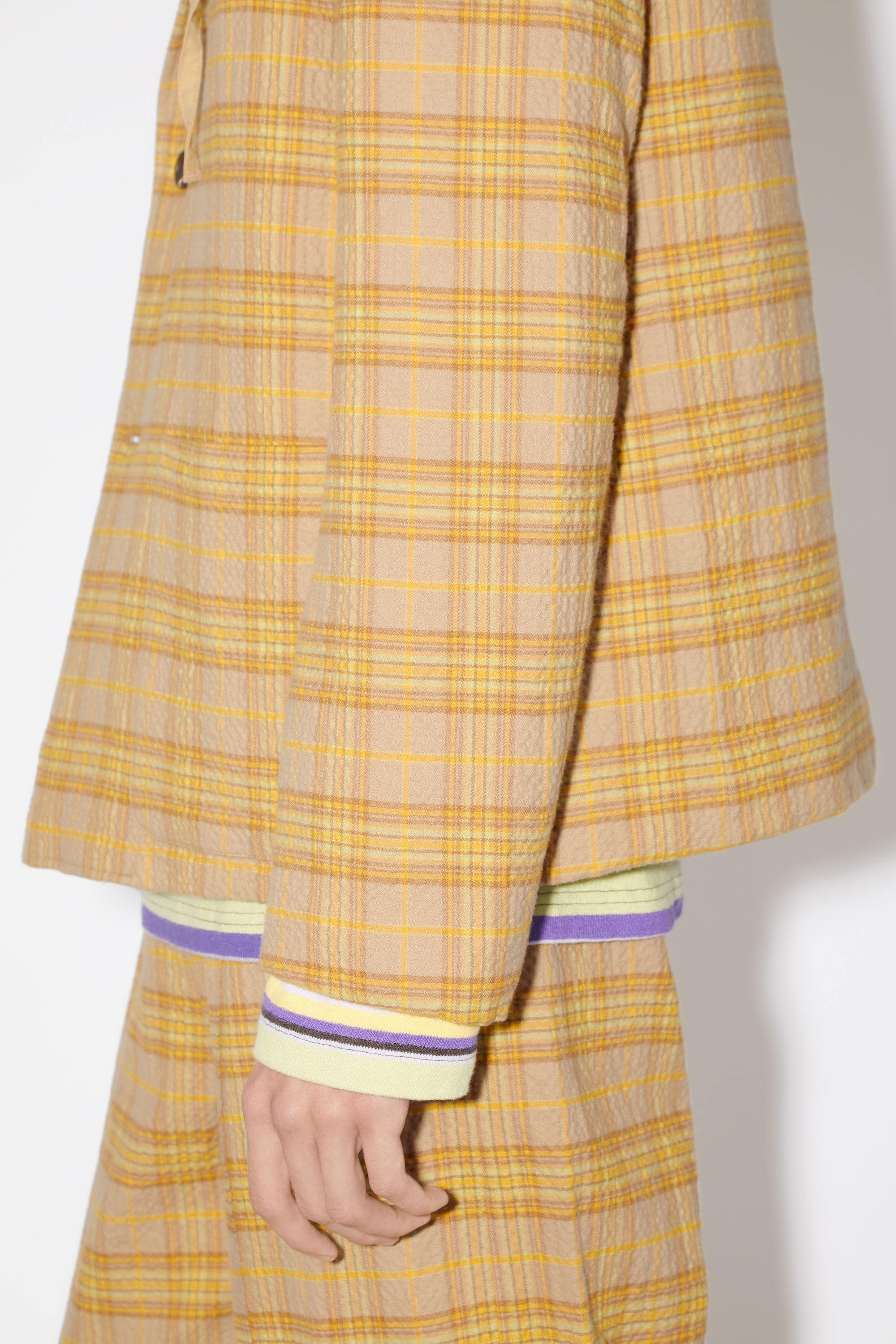 Check blazer - Brown/orange - 5