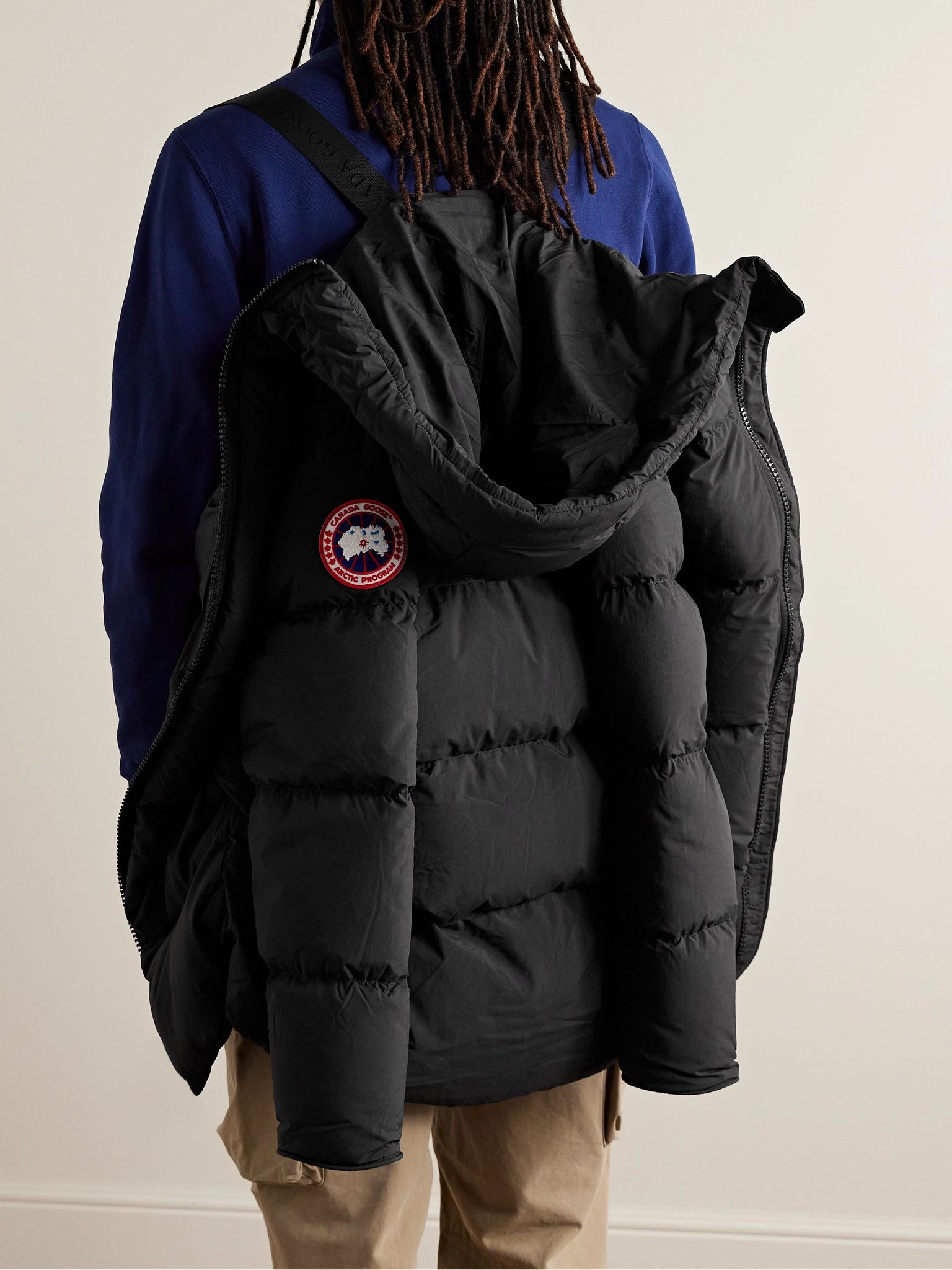 Lawrence Logo-Appliquéd Quilted Enduraluxe® Down Jacket Black - 6