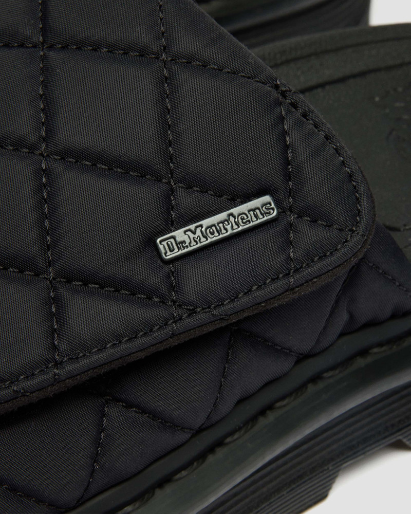 Zebzag Slides Quilted Canvas Strap Platform Slides 7