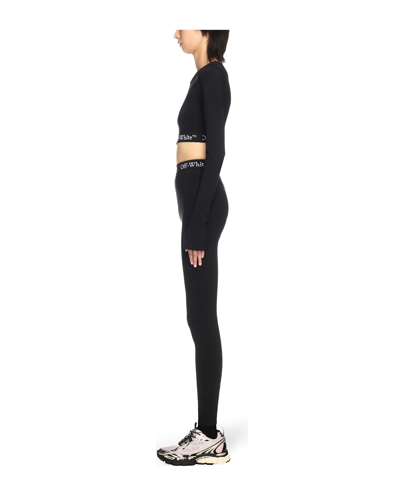 Cropped Top With Logo Band - 3