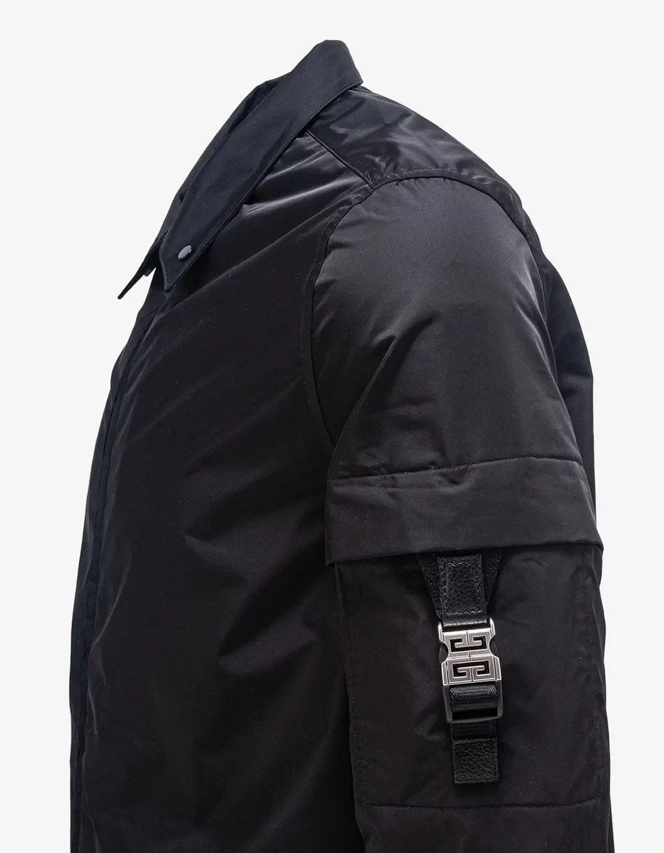 Givenchy Black 4G Buckle Pocket Overshirt - 5