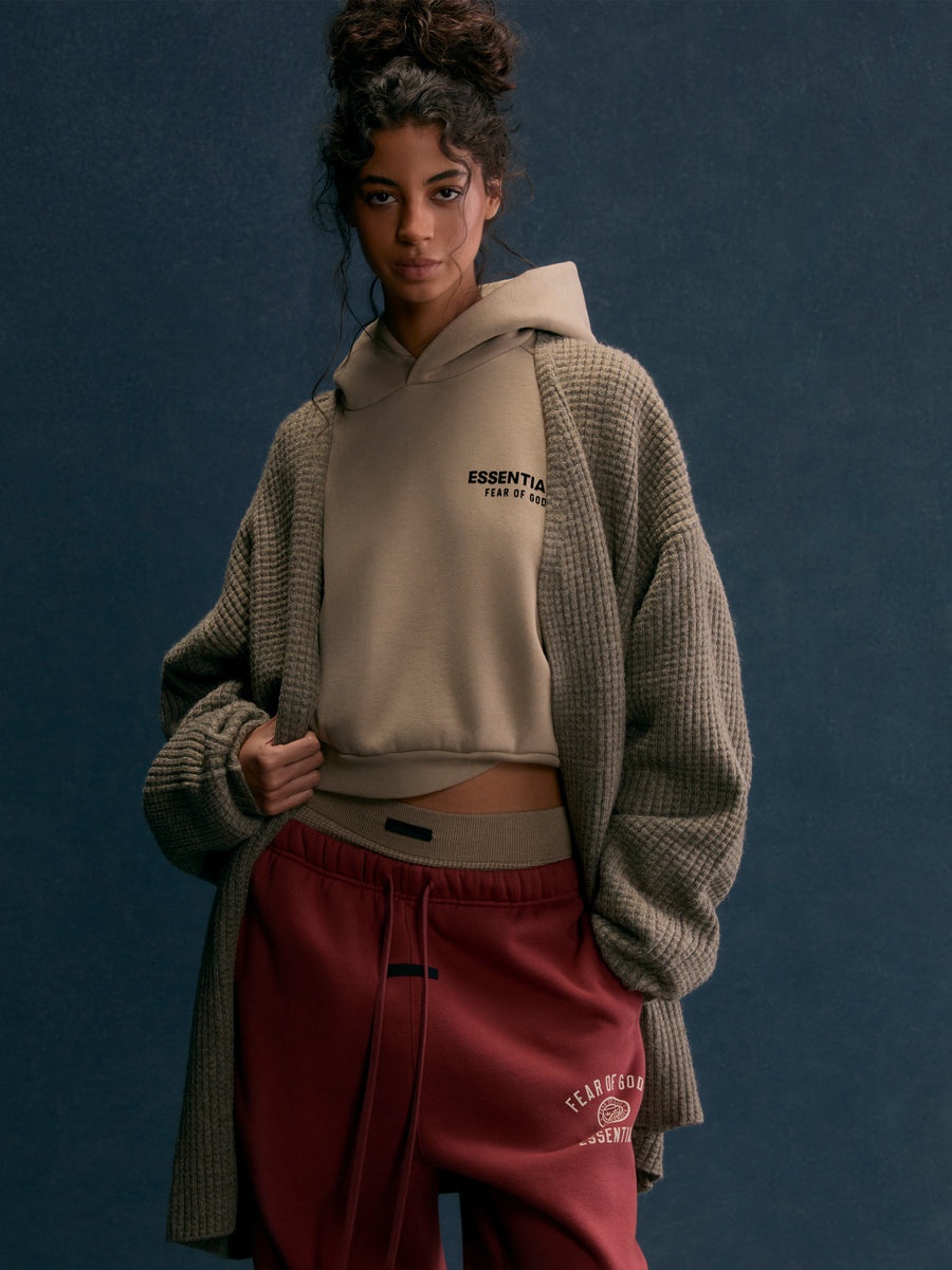 Women's Fleece Cropped Hoodie - 2