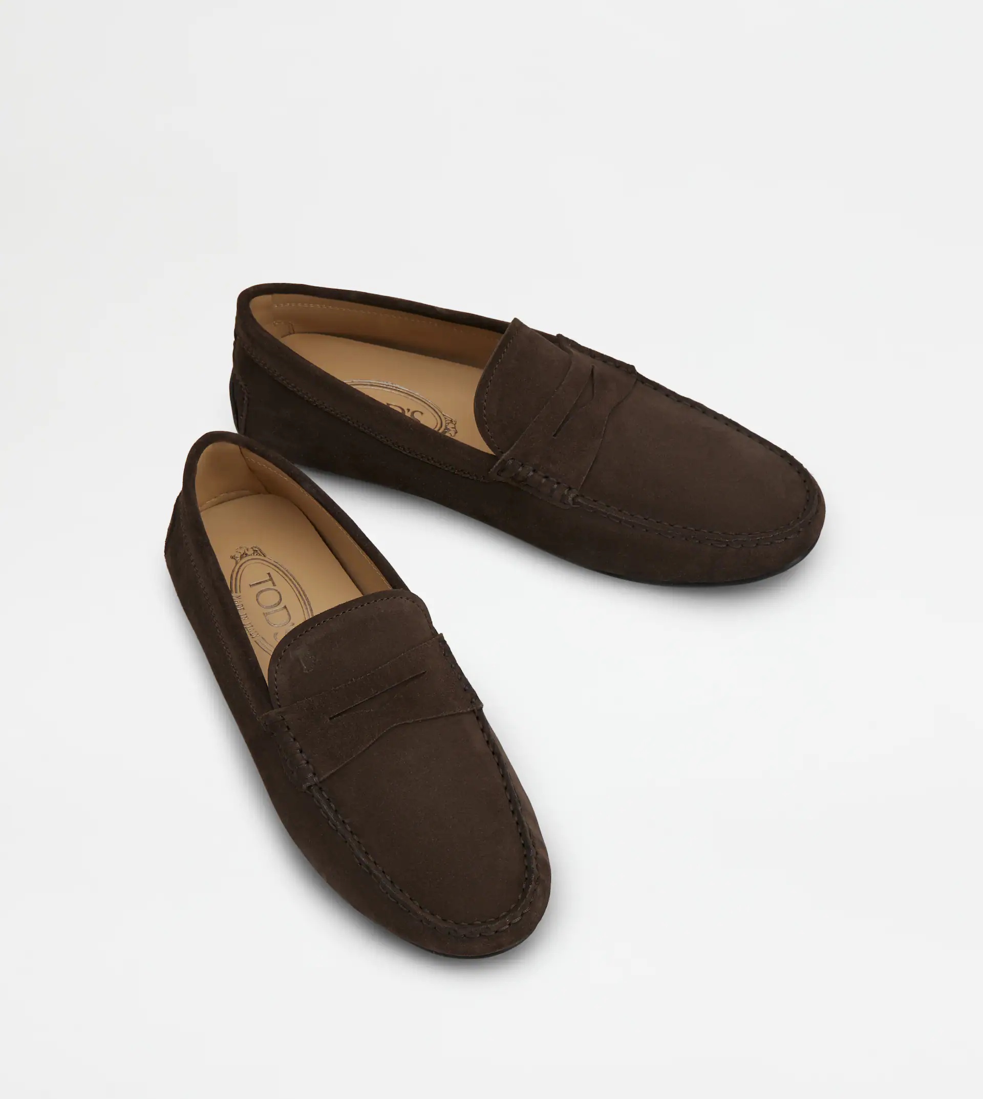 CITY GOMMINO DRIVING SHOES IN SUEDE - BROWN - 3