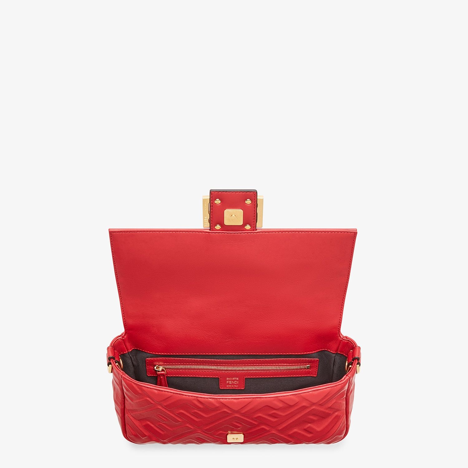 Red leather bag - 5