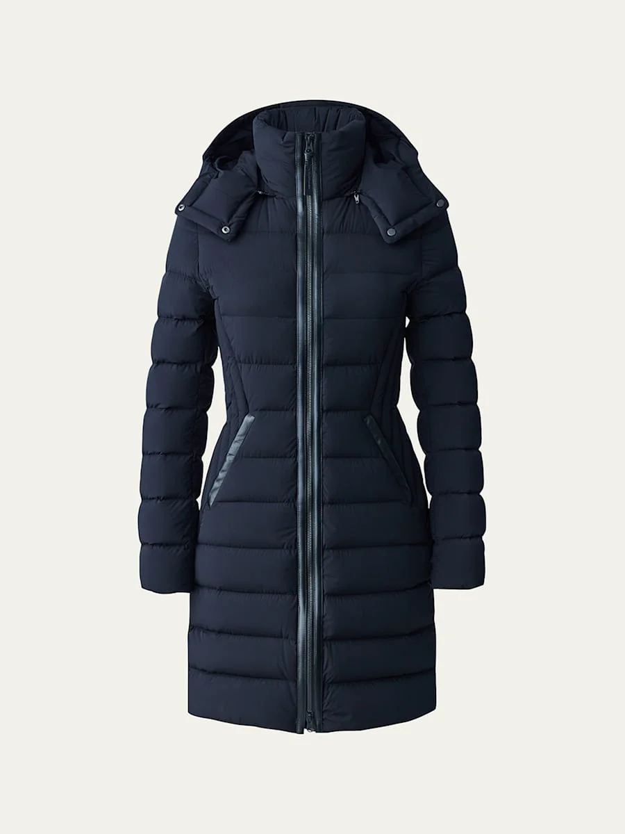 Farren Detachable-Hood Lightweight Down Coat - 1