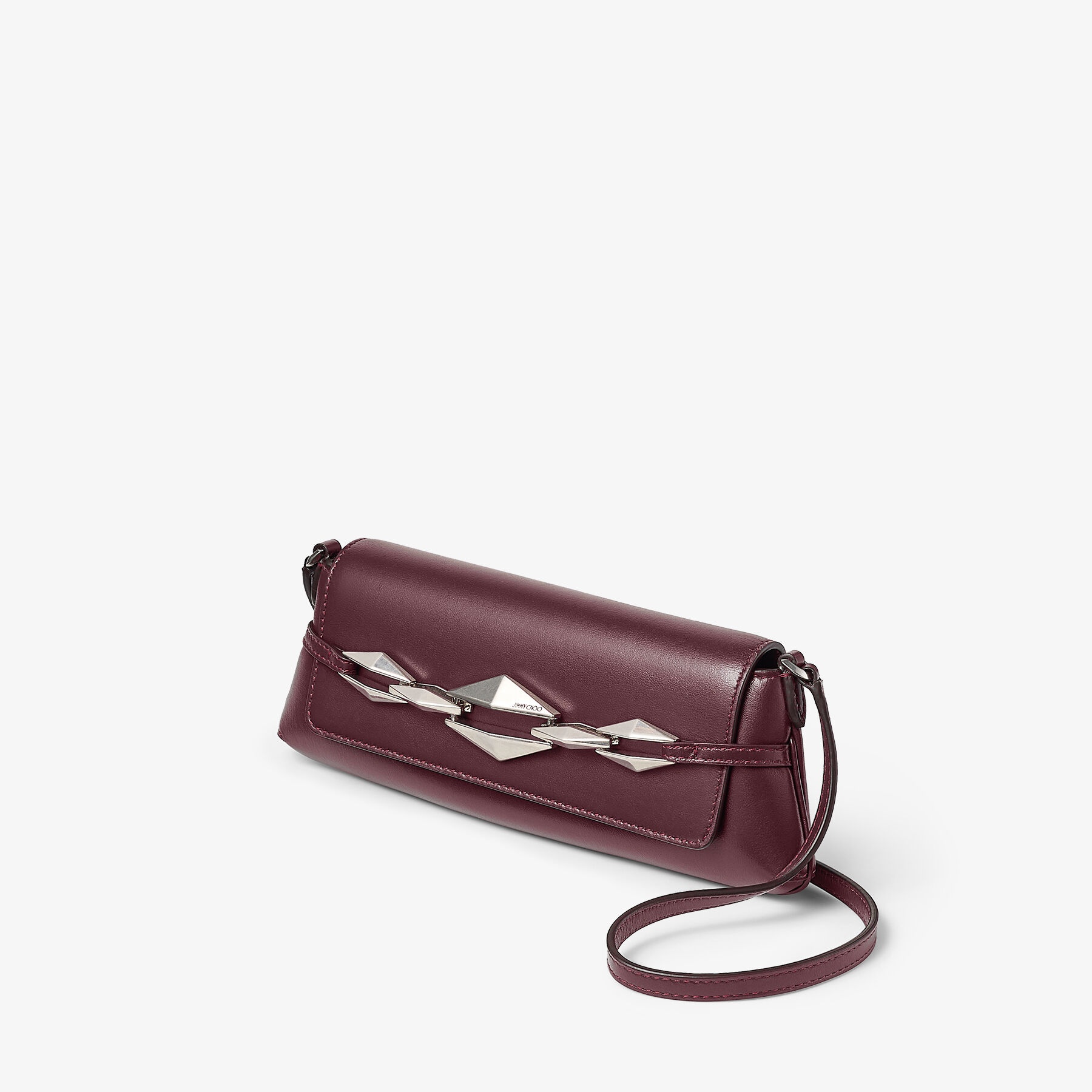 Diamond Shoulder East-West S
Garnet Calf Leather Shoulder Bag - 4