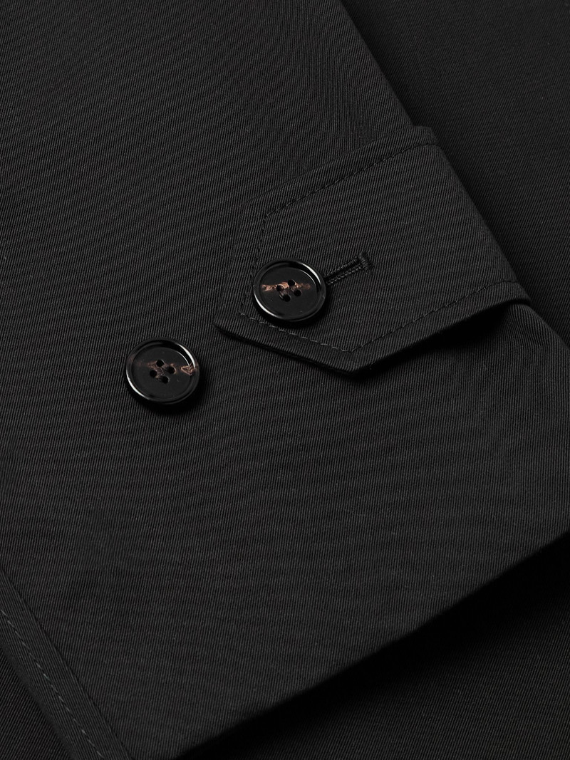 Cotton-Gabardine Trench Coat Black 6