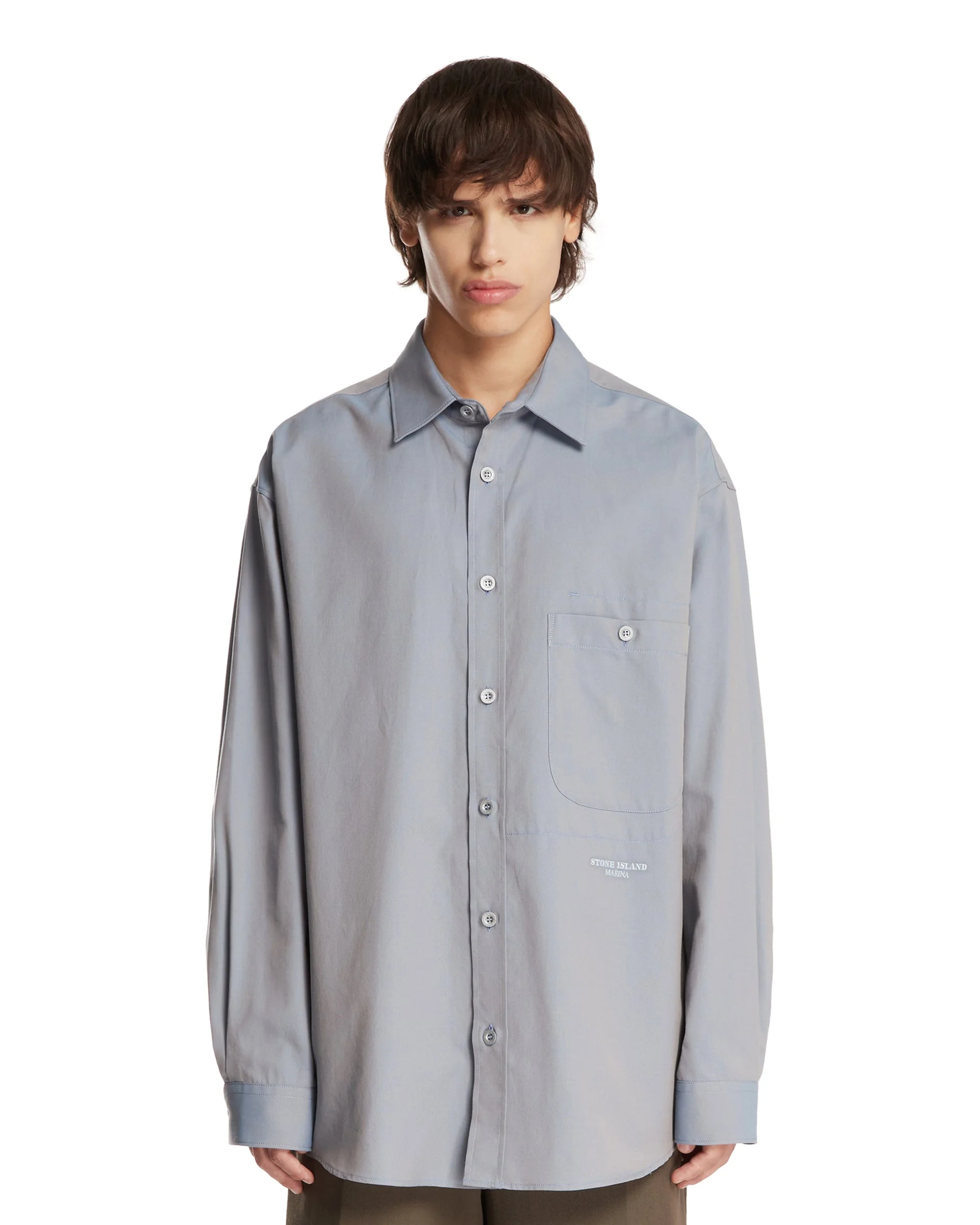 Light Blue Cotton Shirt - 1