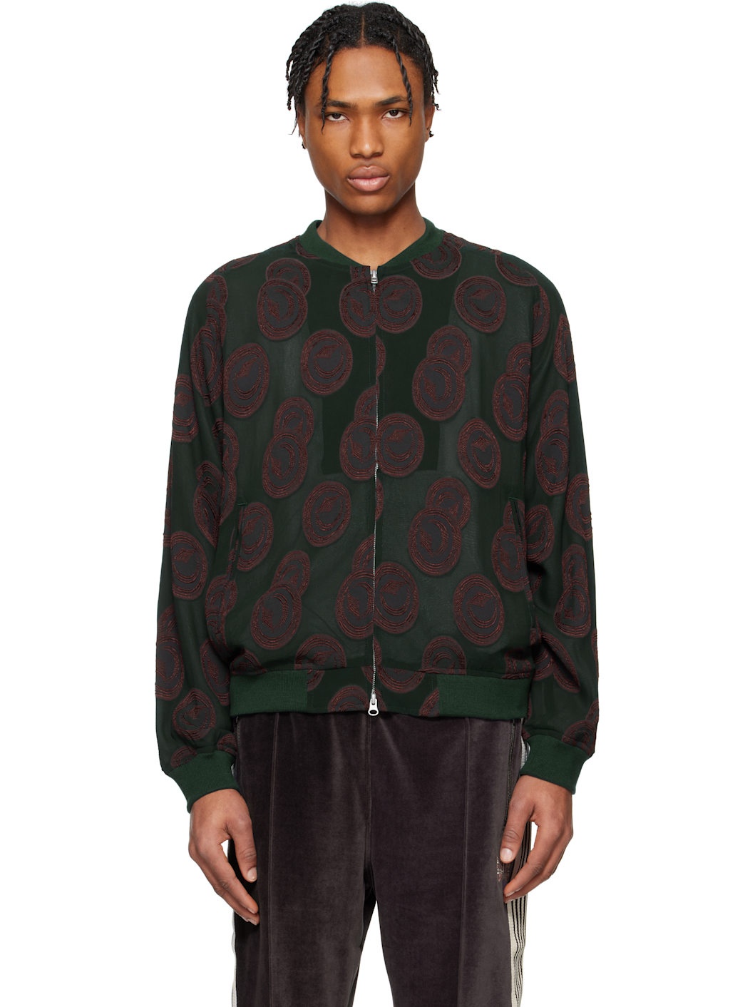 Green BB Bomber Jacket - 1