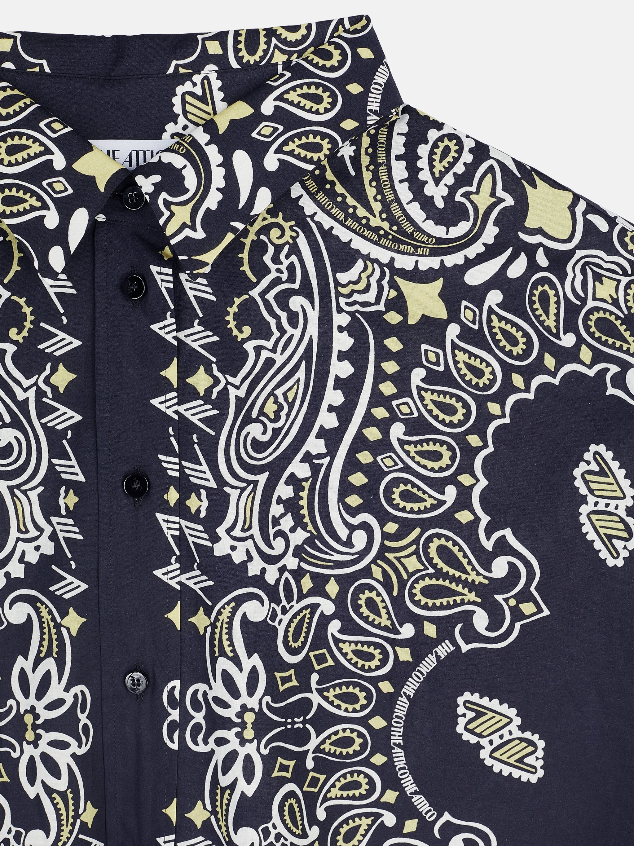 BLACK, WHITE AND BANANA SHIRT - 5