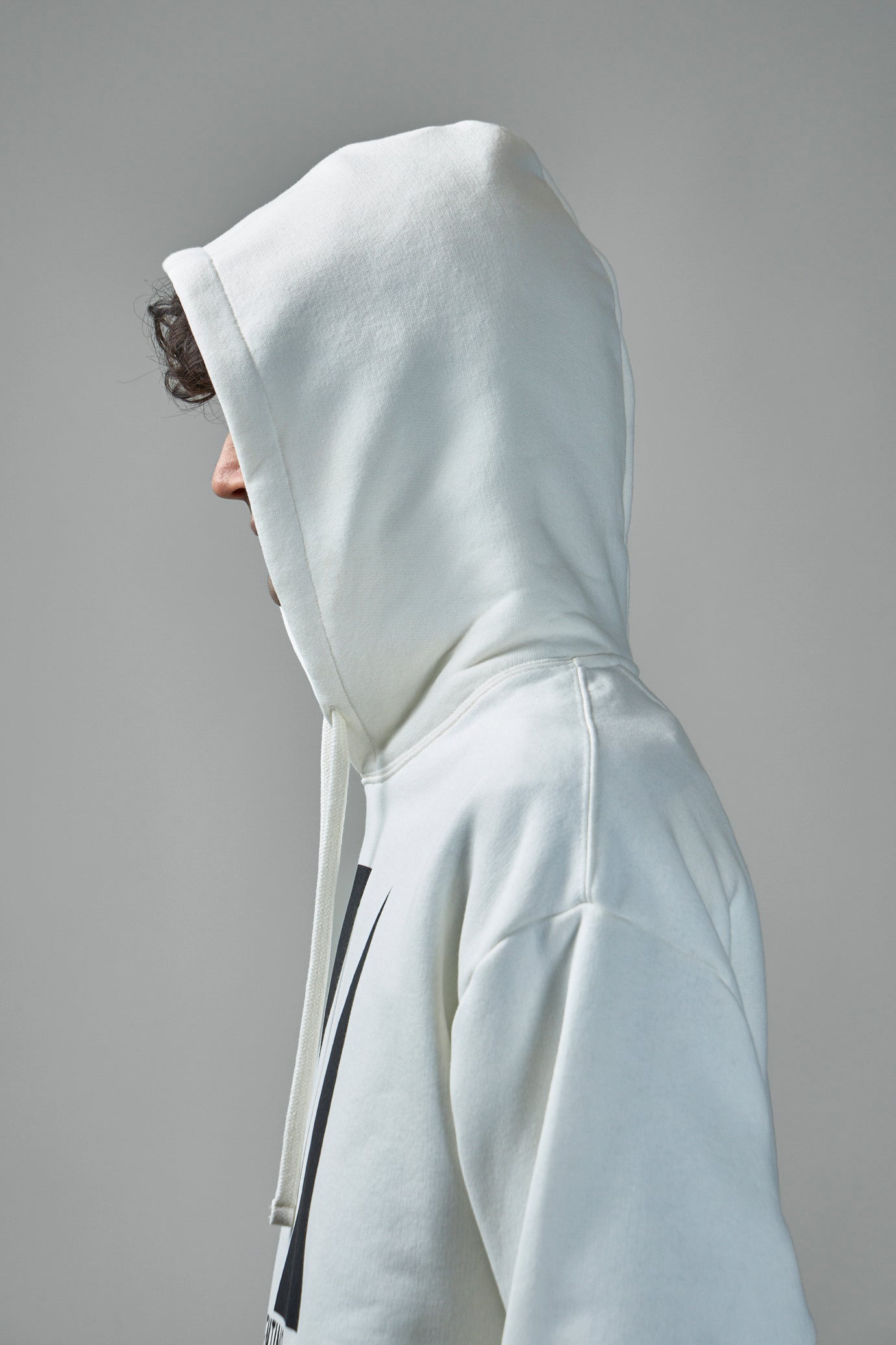 Cotton Hooded Sweatshirt with Chez Valentino Print - 5