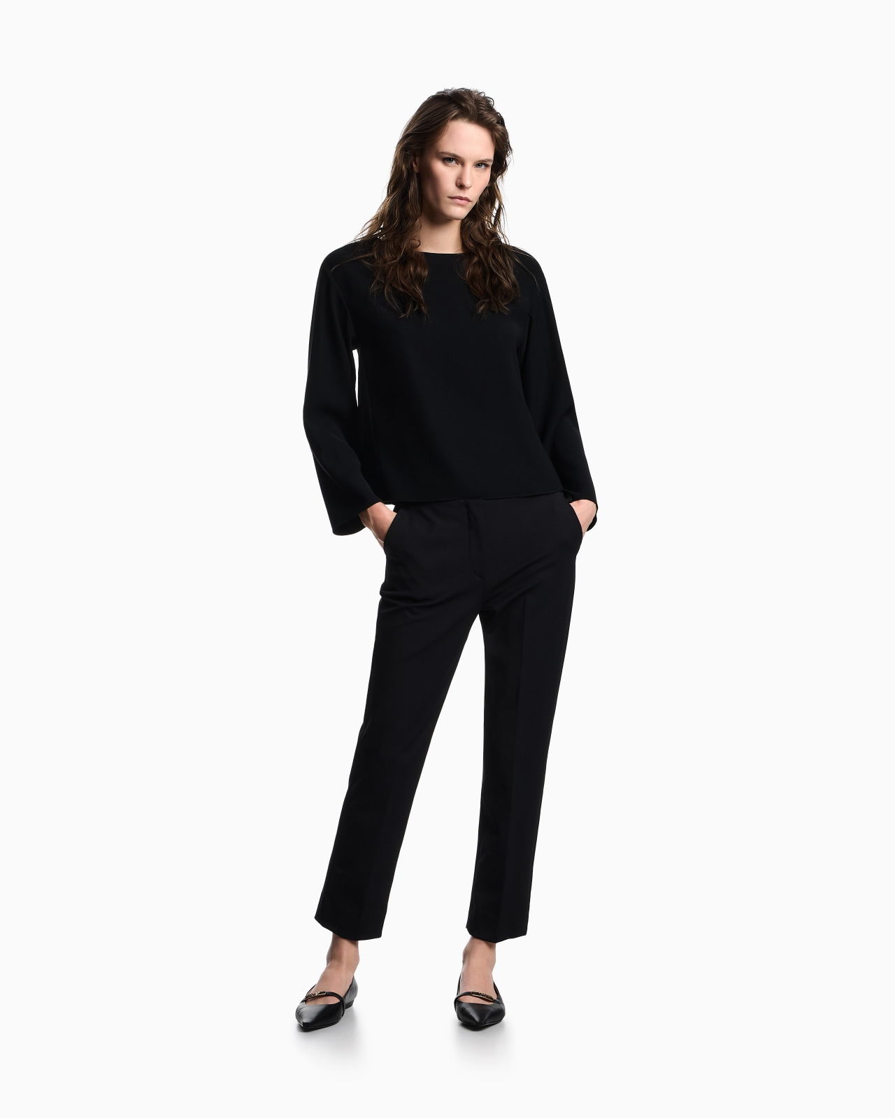 Stretch gabardine 7/8 trousers - 2