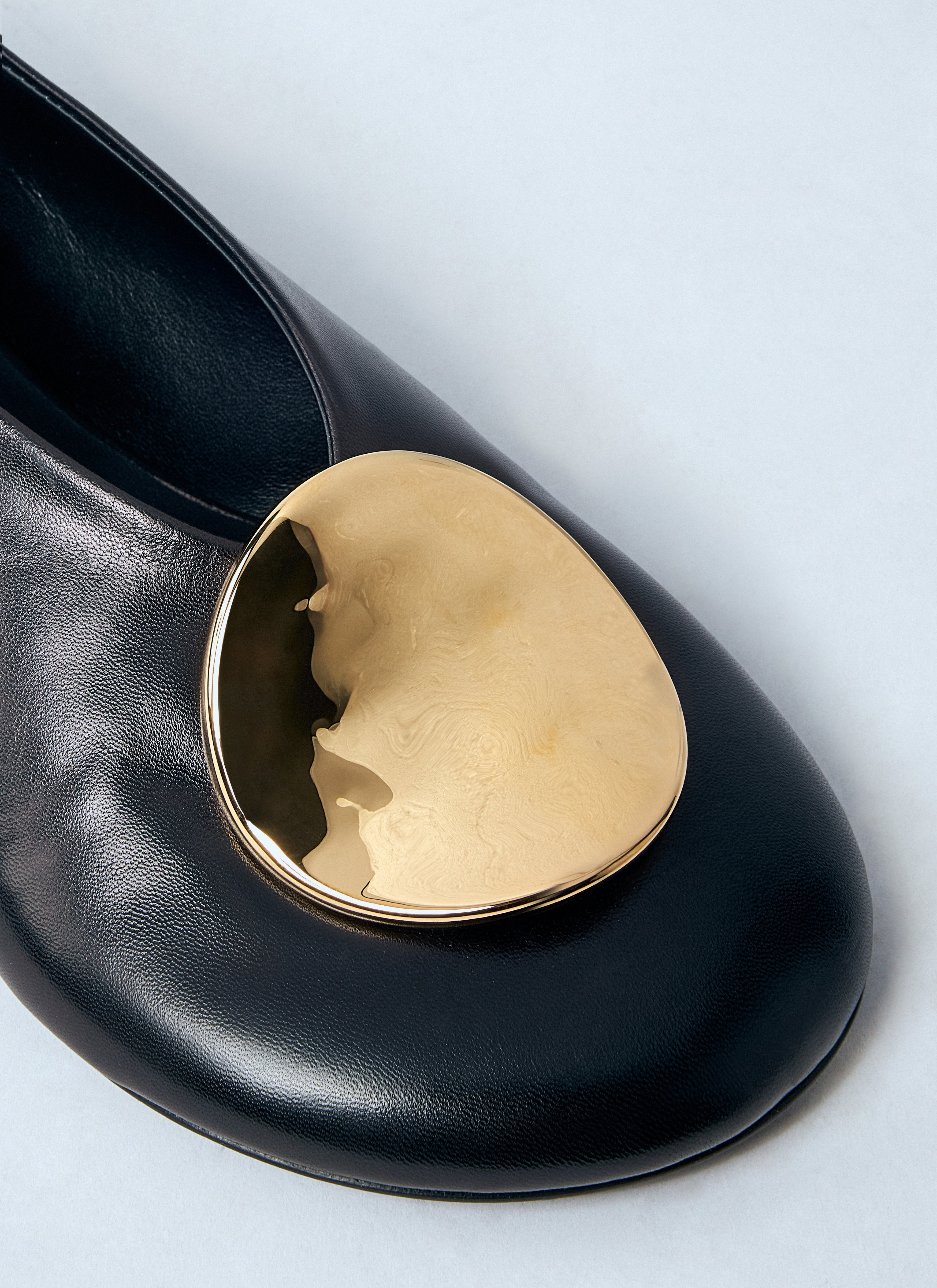 Jil Sander Women Leather Ballerina Pumps - 3