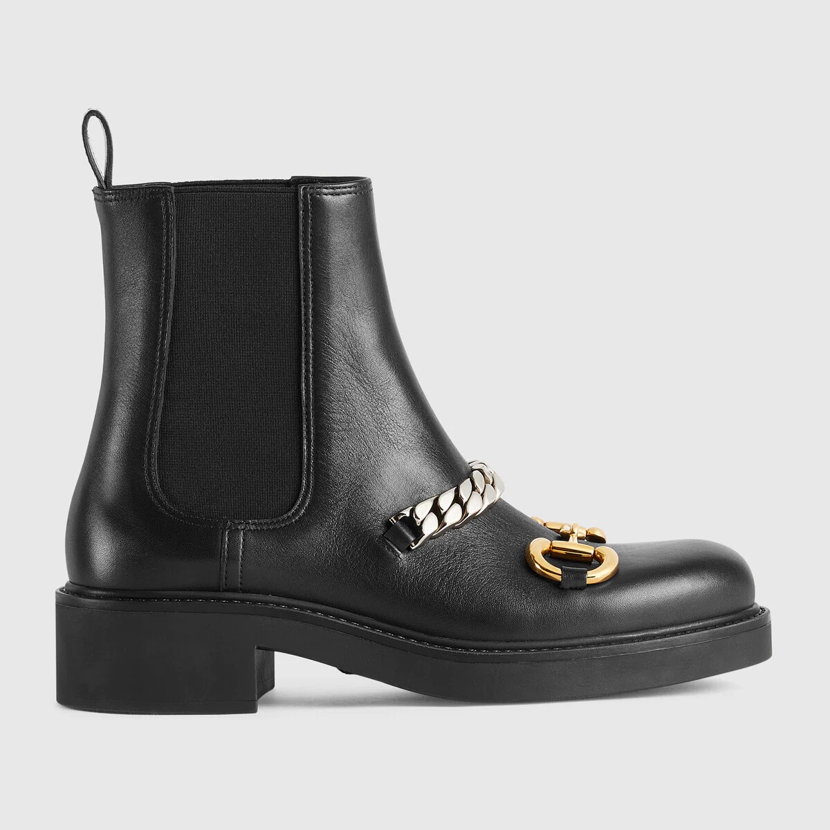 Women's Chelsea boot with chain - 1