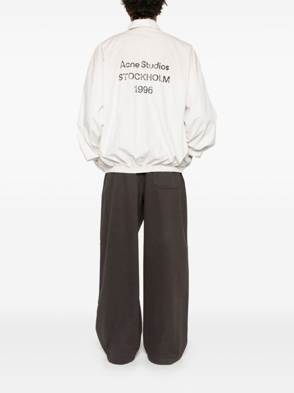logo-print bomber jacket - 2