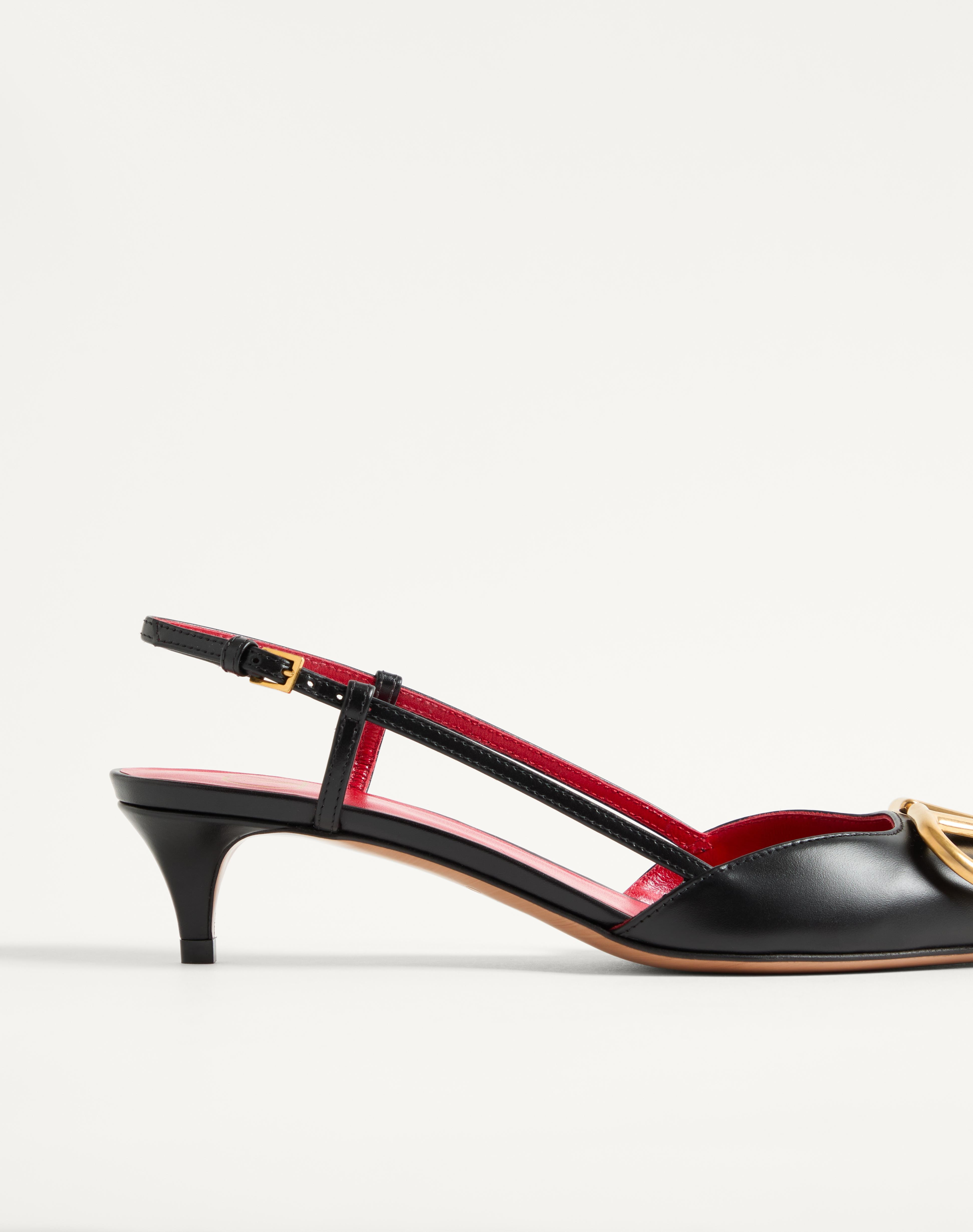 VLOGO SIGNATURE CALFSKIN SLINGBACK PUMP 40MM / 1.6 IN. - 6