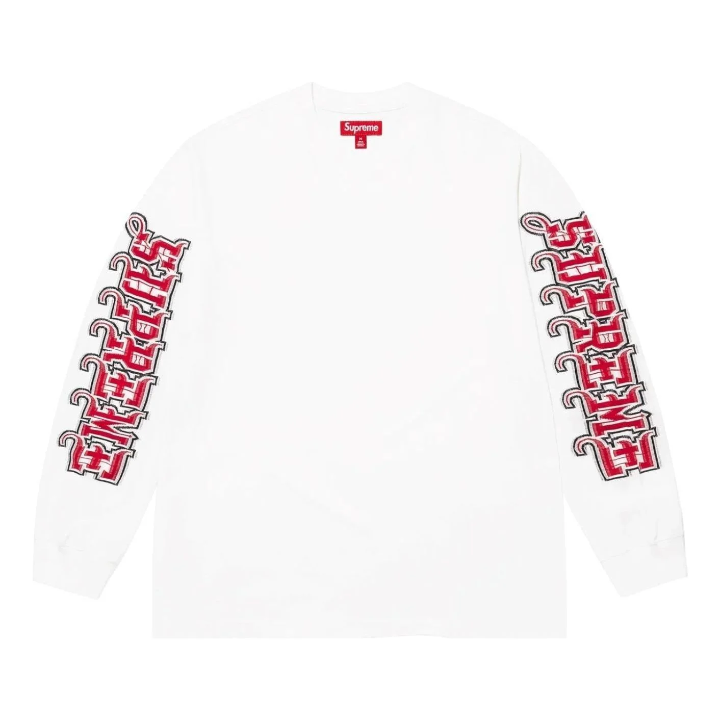 Supreme FW25 Intarsia Sleeve L/S Top 'White' SUP-FW25-111-WH - 1
