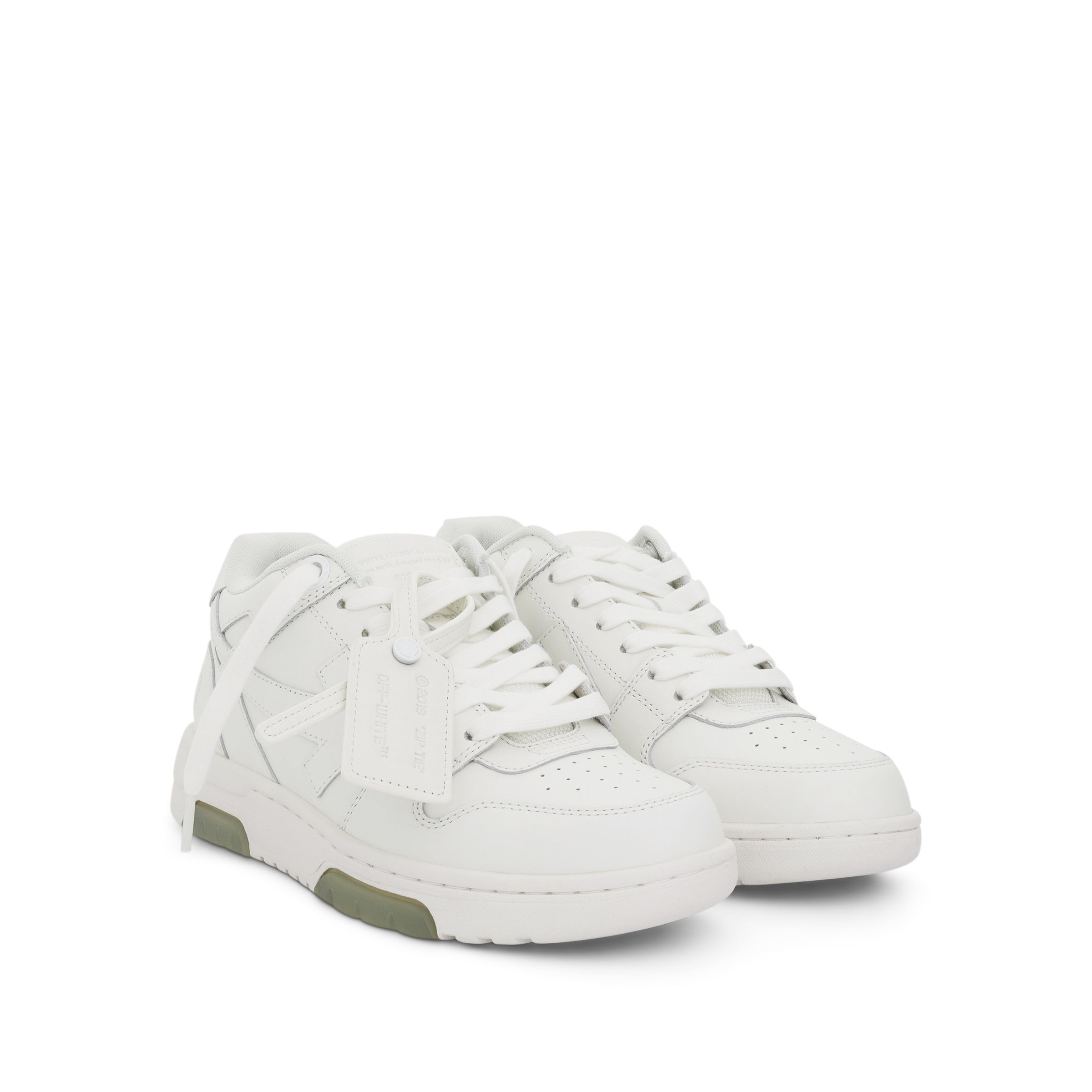 Out of Office Leather Sneakers In Colour White - 2