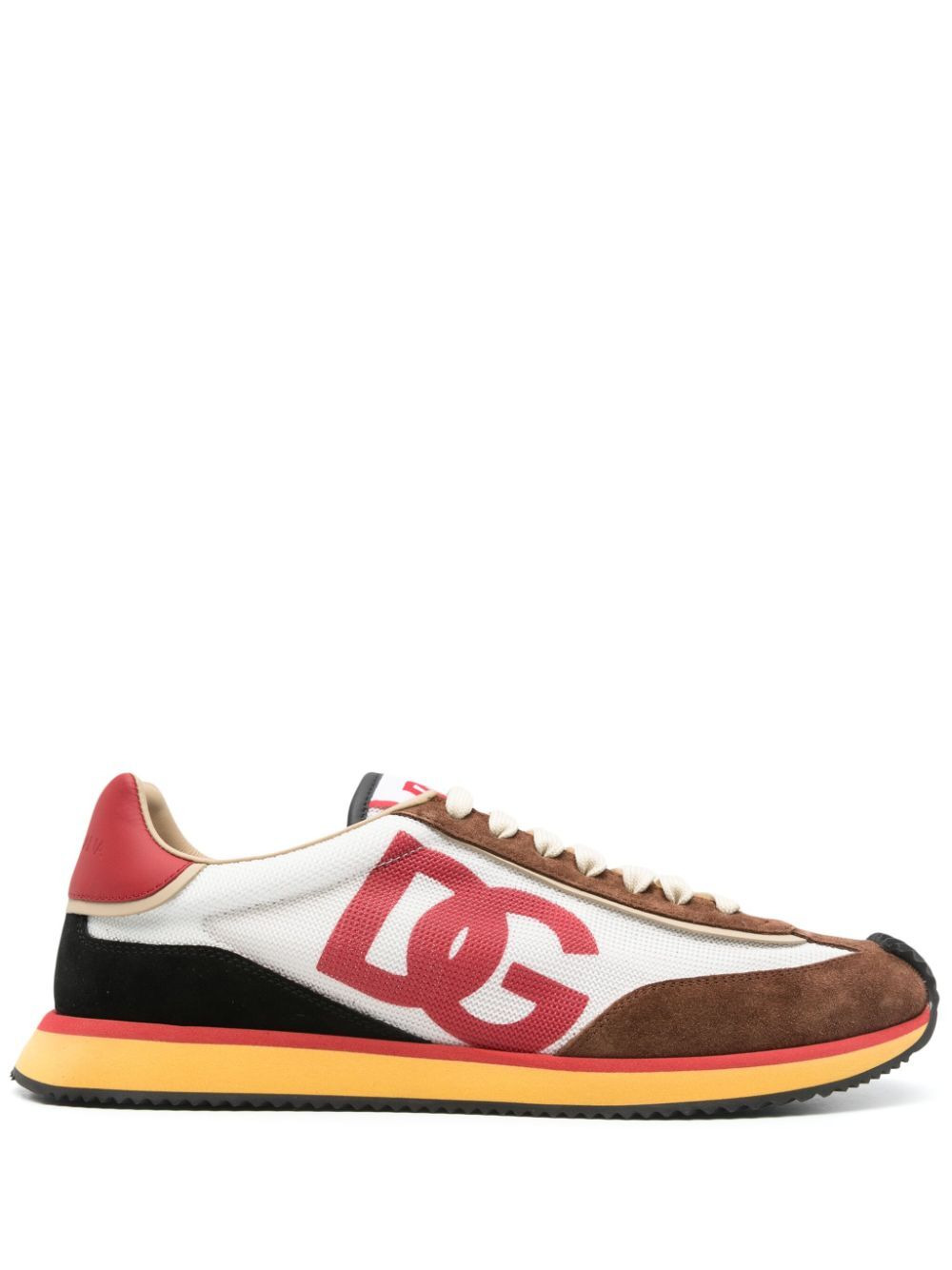 Dolce & Gabbana Men Mesh And Suede Dg Cushion Sneakers - 1