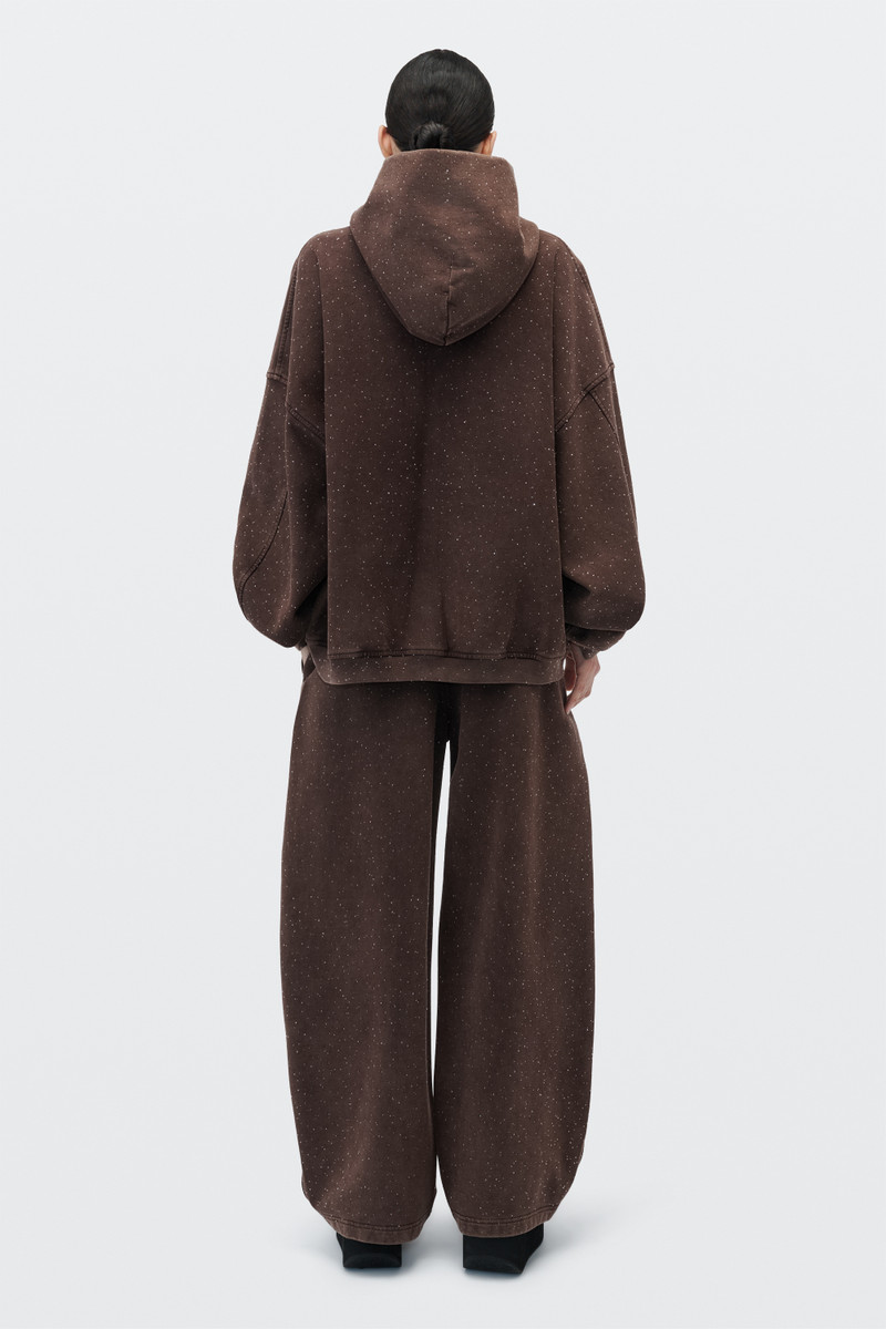 CRYSTAL HOTFIX MID-RISE OVERSIZED SWEATPANT 4