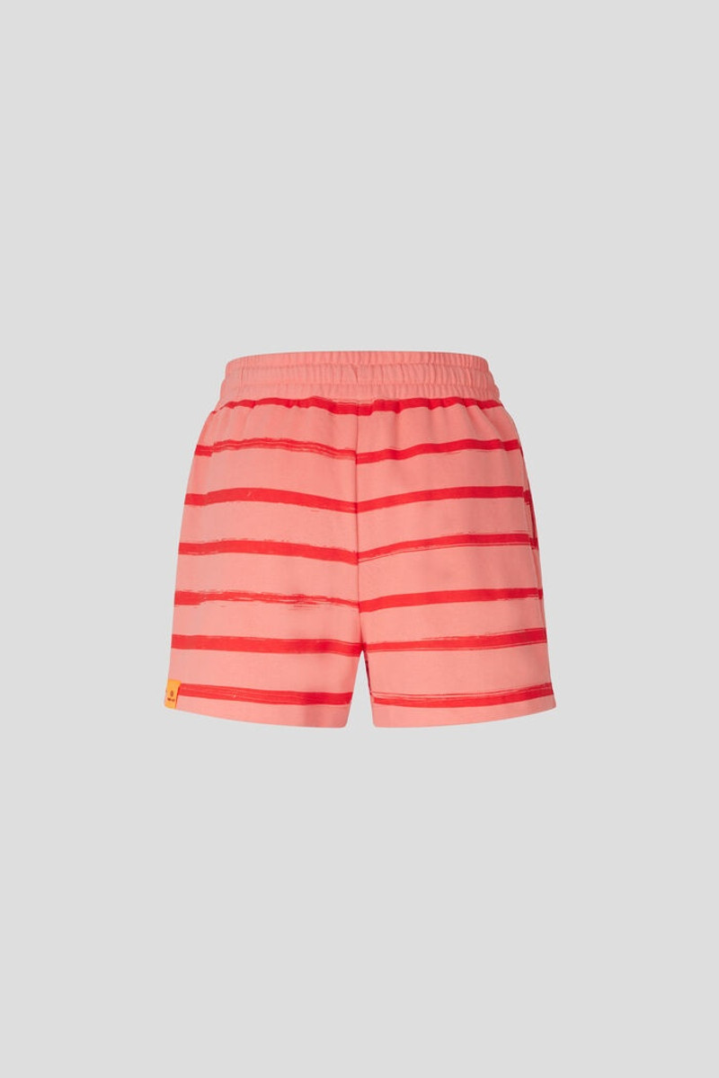 Carline Sweat shorts in Apricot/Red 6