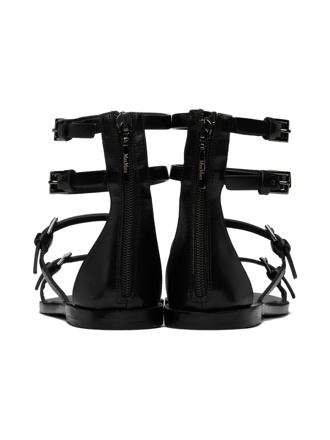 Black Evegflat Sandals - 2