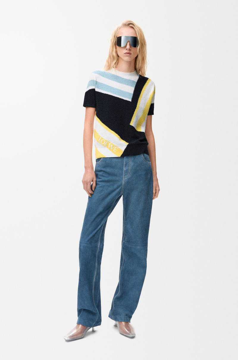 Loewe Short sleeve sweater in cotton blend outlook