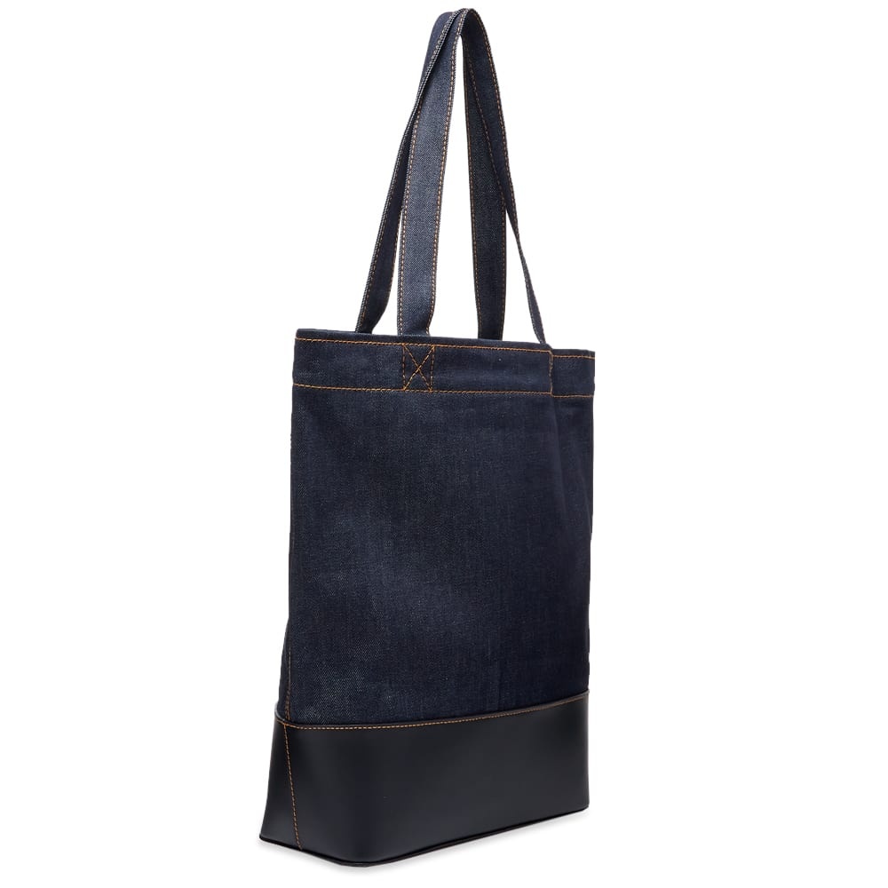 A.P.C. Axelle Denim & Leather Tote - 3