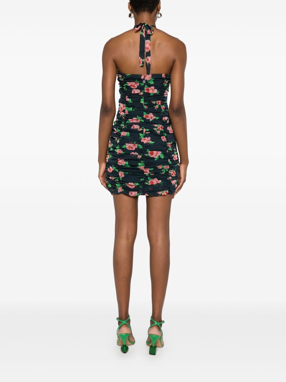 chiffon mini dress - 4