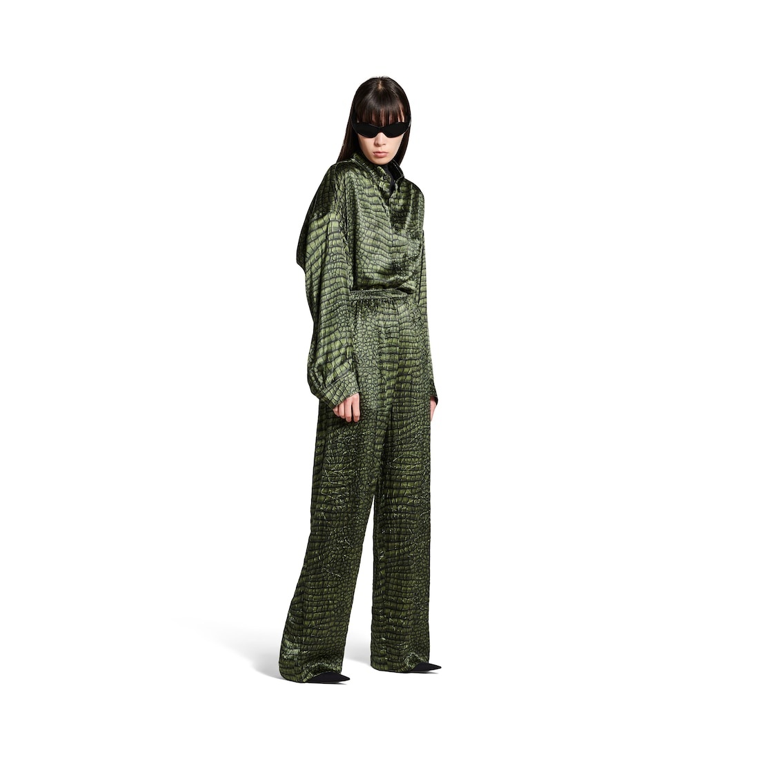 Women's Pyjama Pants in Green - 2