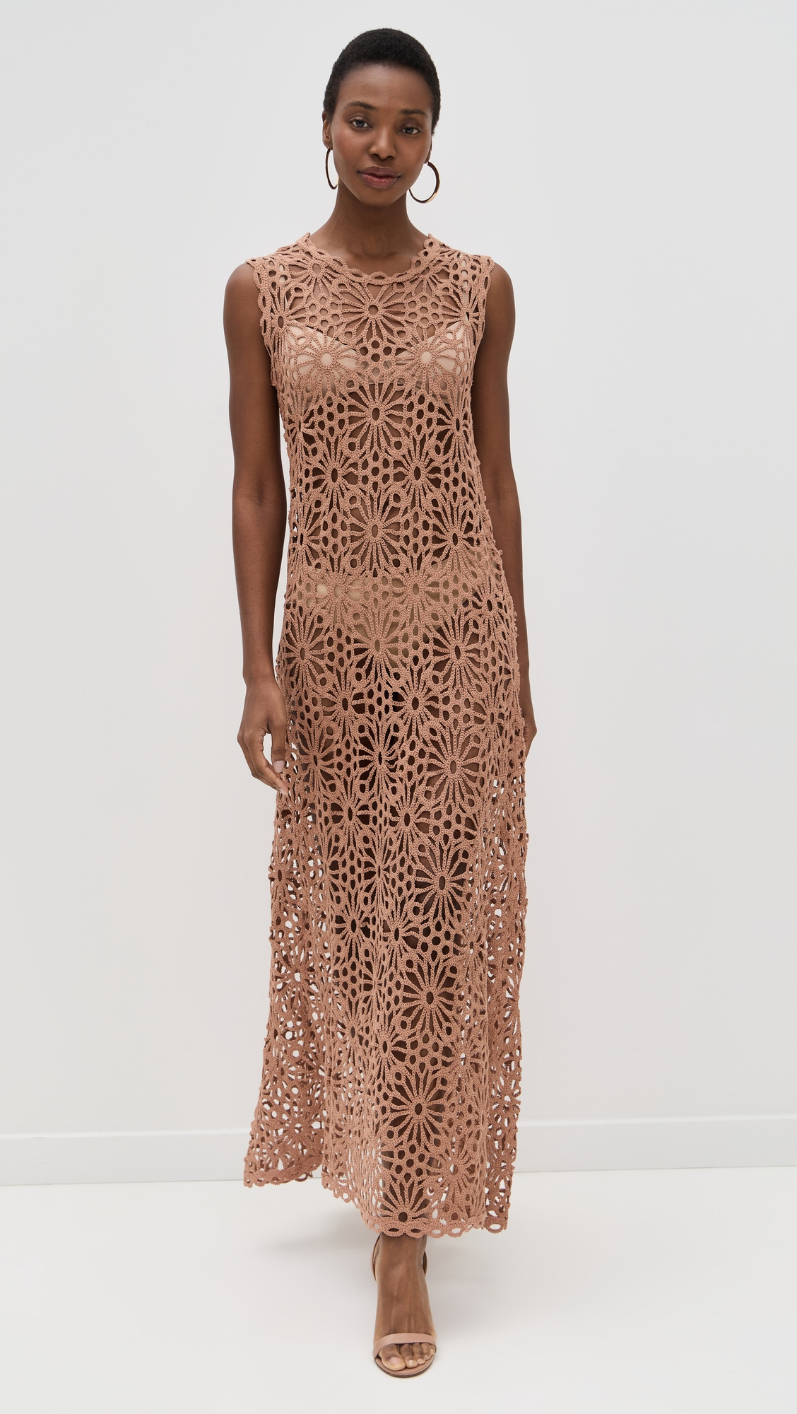 Sleeveless Swing Maxi Dress - 5