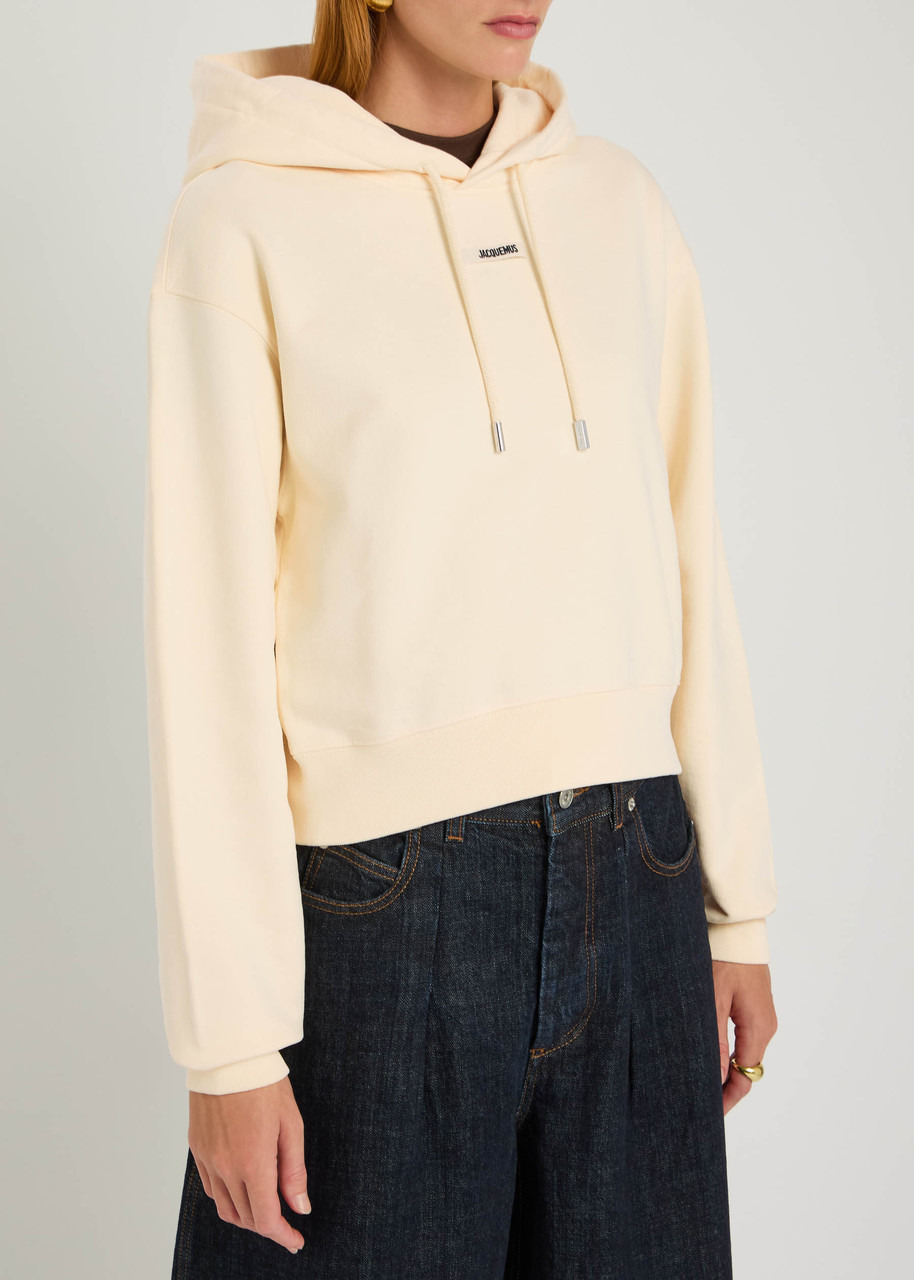 Jacquemus Le Hoodie Gros Grain Hooded Cotton Sweatshirt - 2