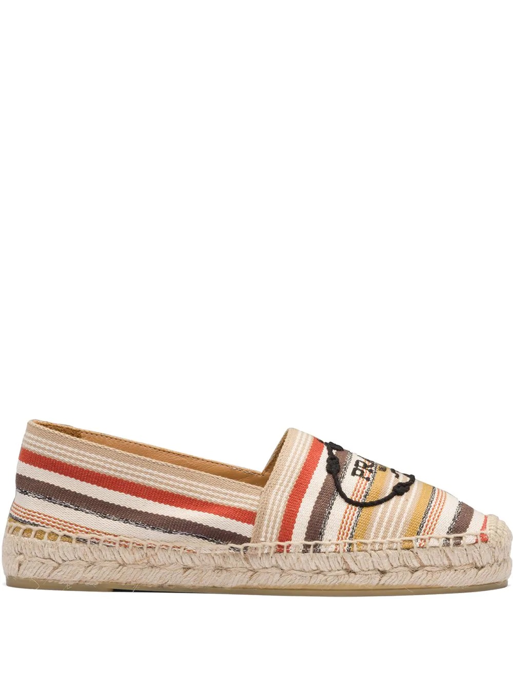 logo embroidered tape espadrilles - 1