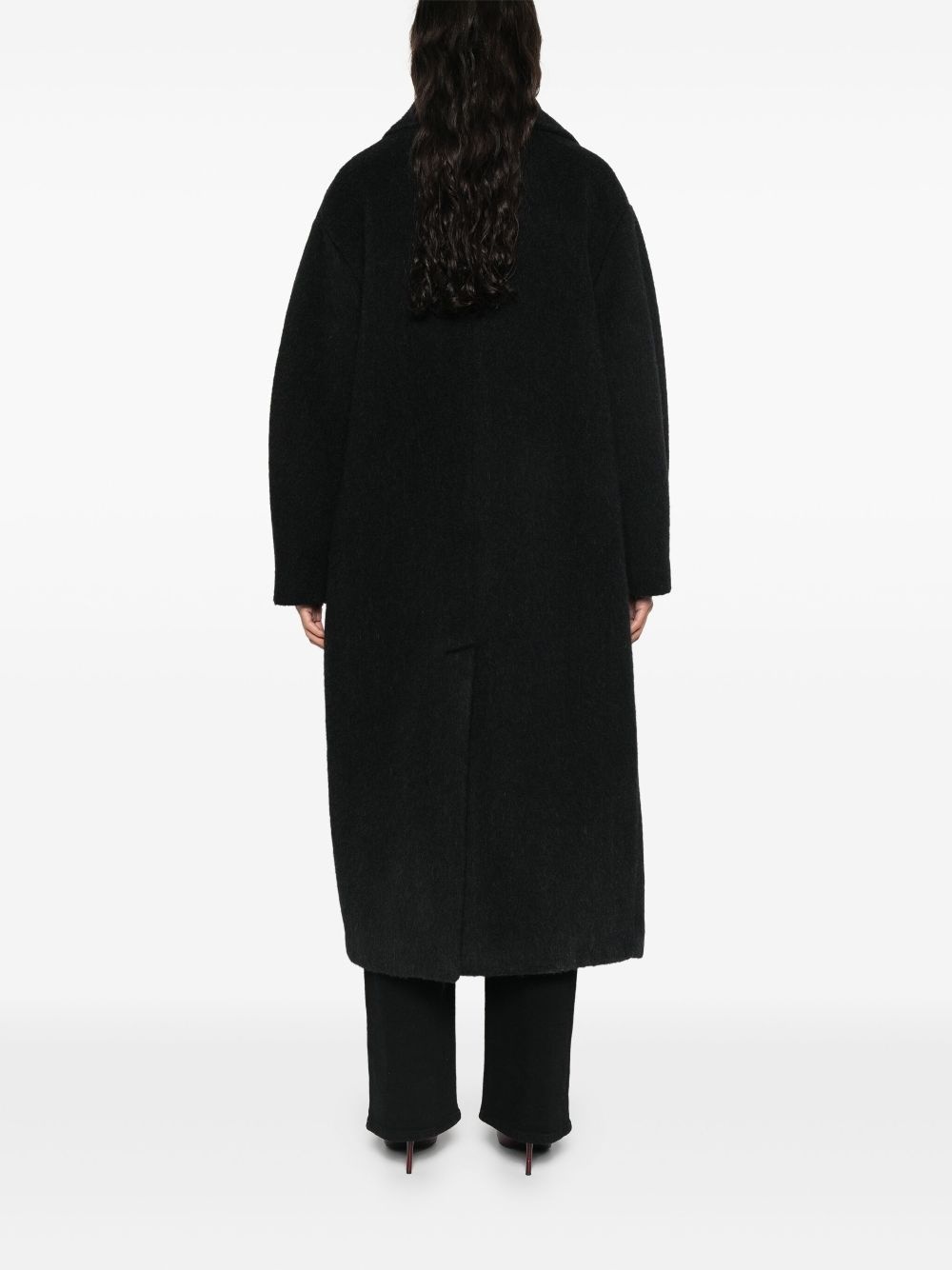 scarf-detailing coat - 4